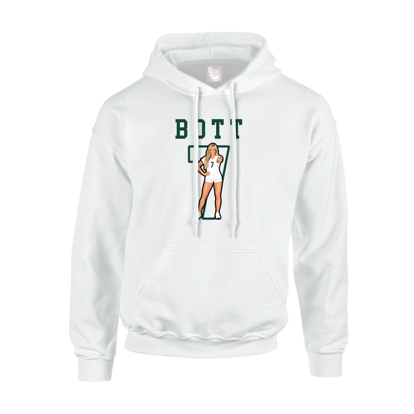 Hoodie — Shirsey in White