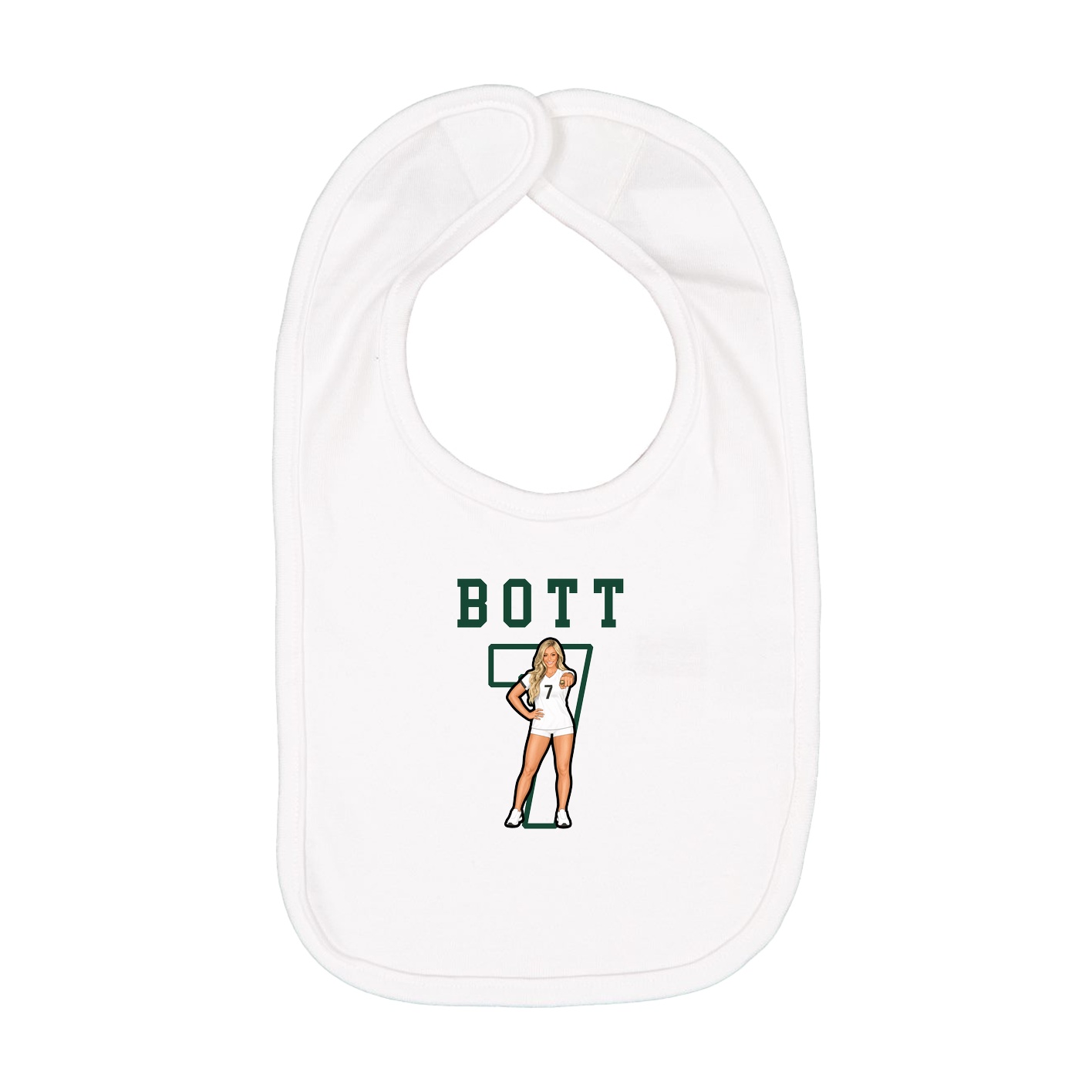 Infant Bib — Shirsey in White