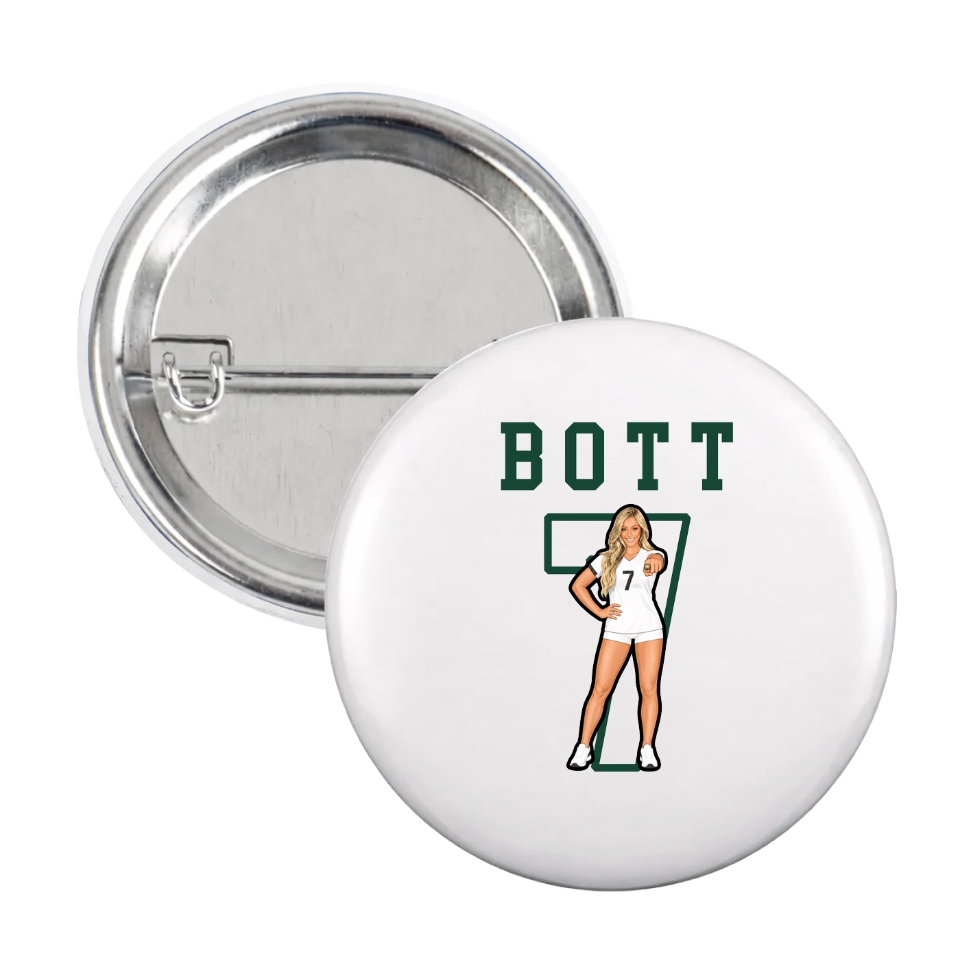 Game Day Button — Shirsey in White