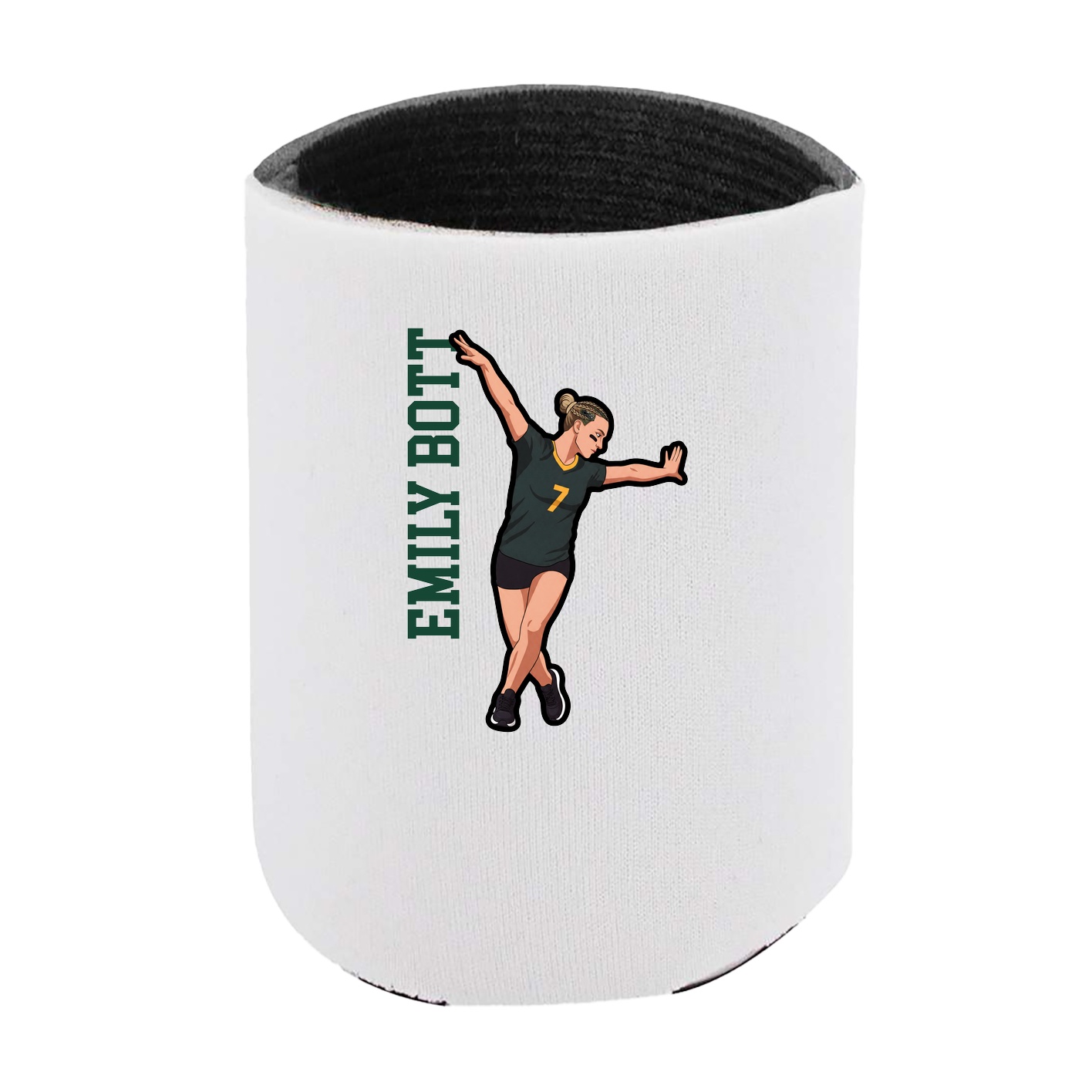 Can Holder — Name Vertical in White