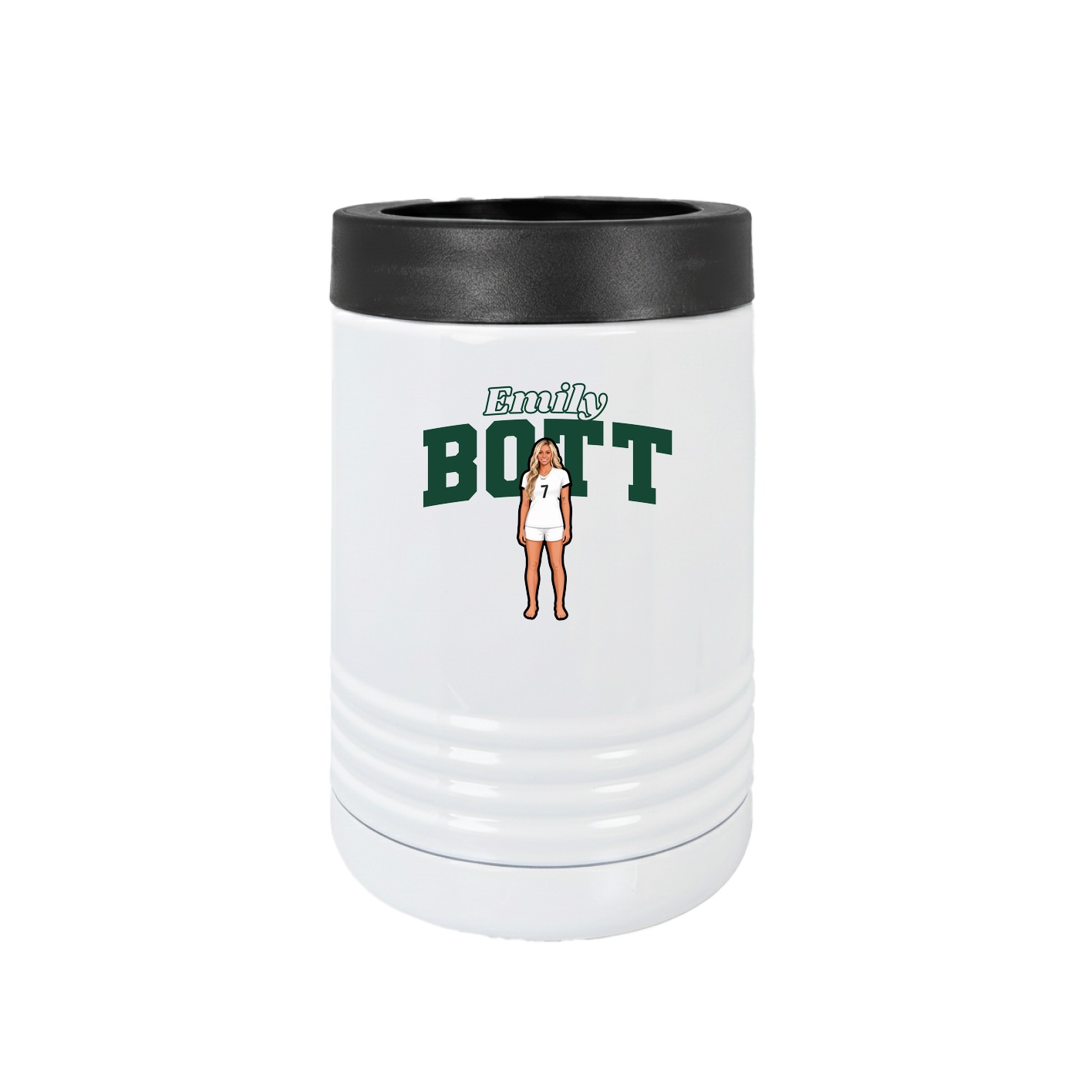 Beverage Holder — Name Arch in White