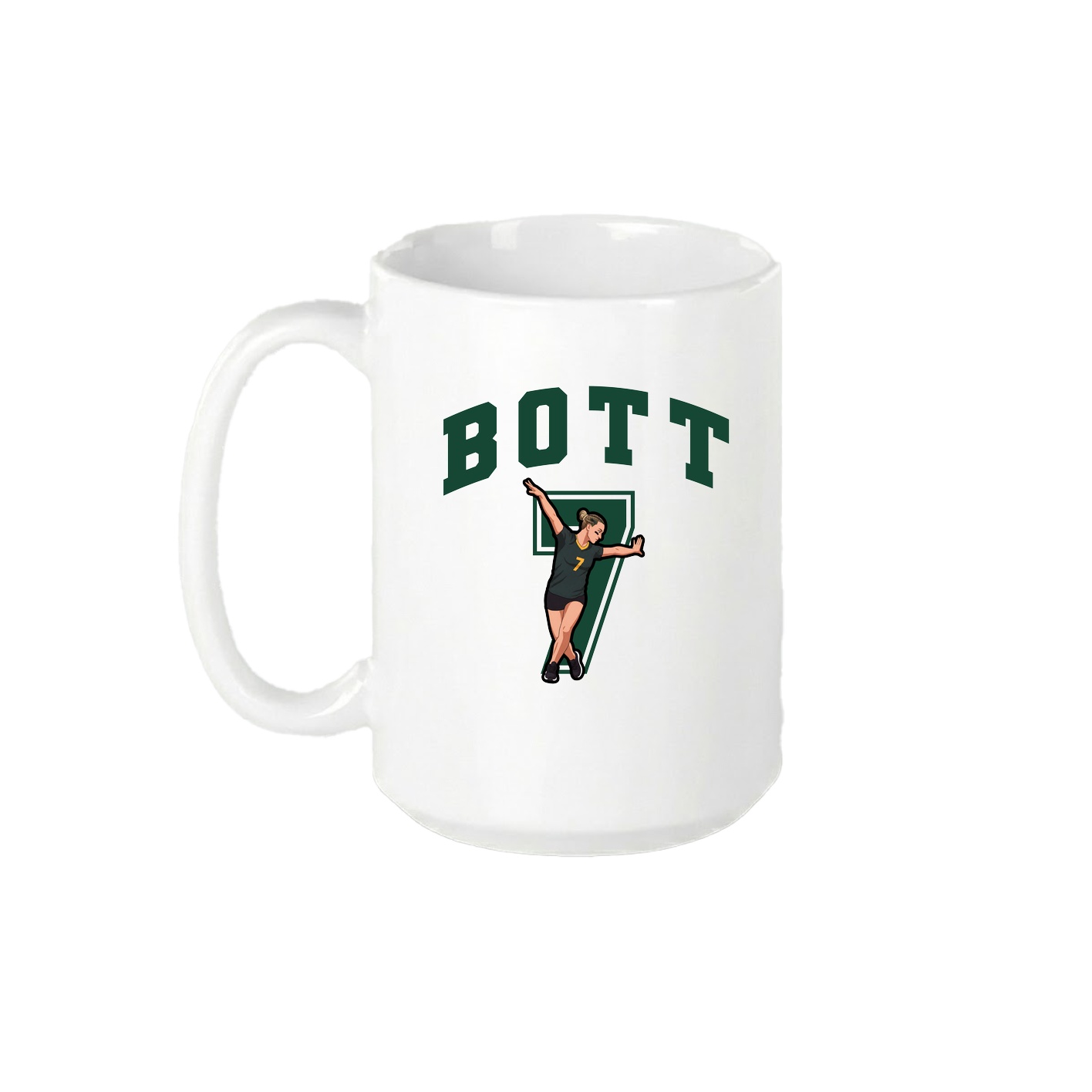 15oz Coffee Mug — Number in White