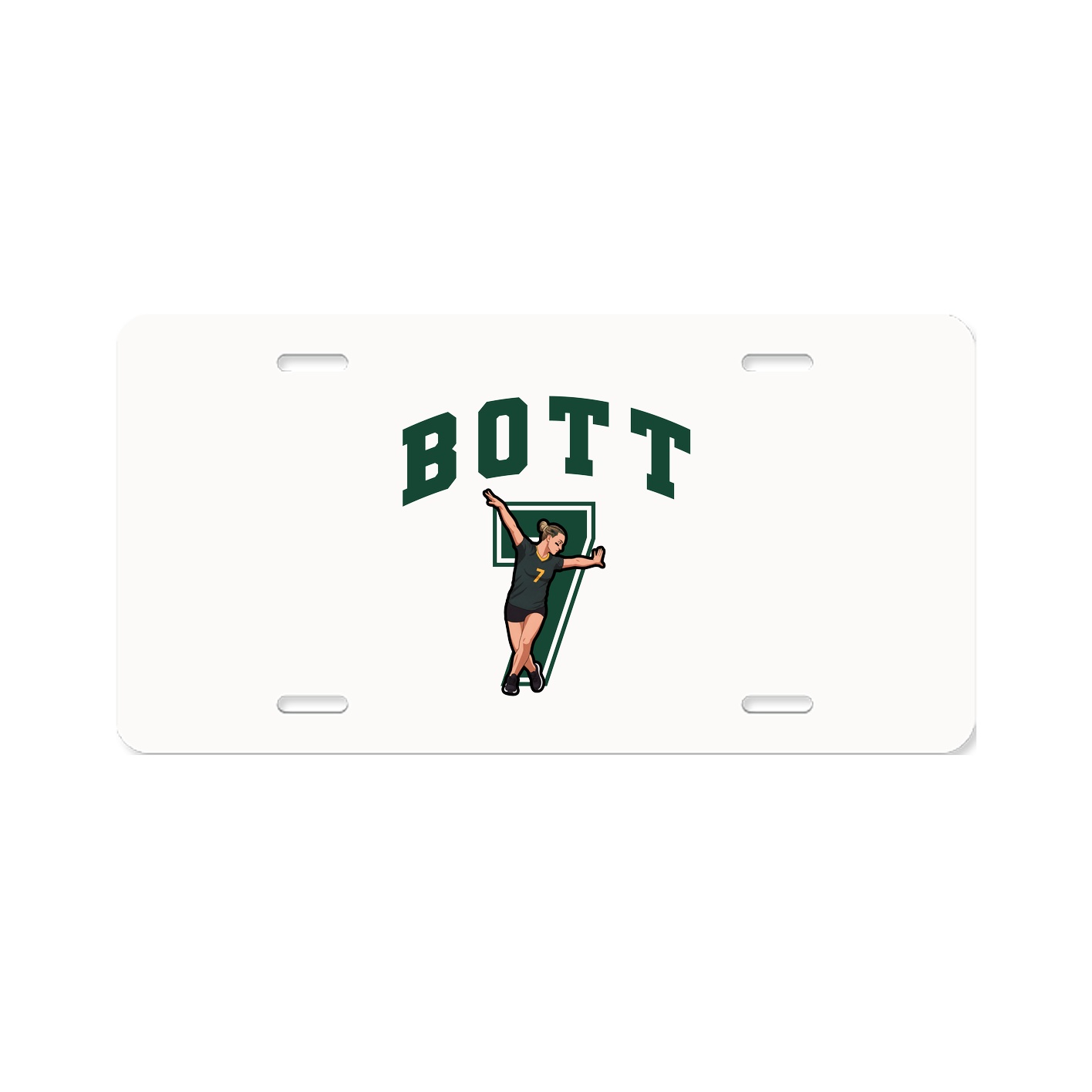 License Plate — Number in Classic