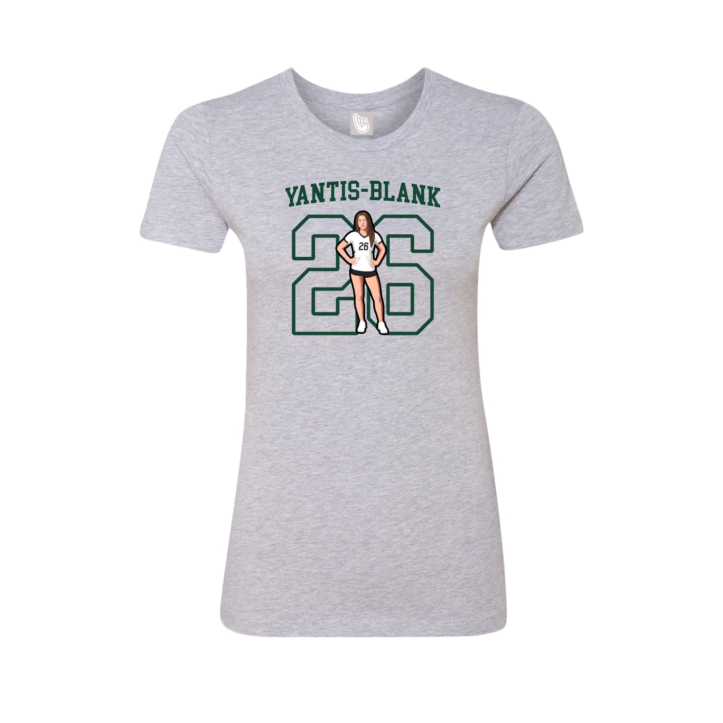 Fitted Women's Tee — Shirsey in Grey