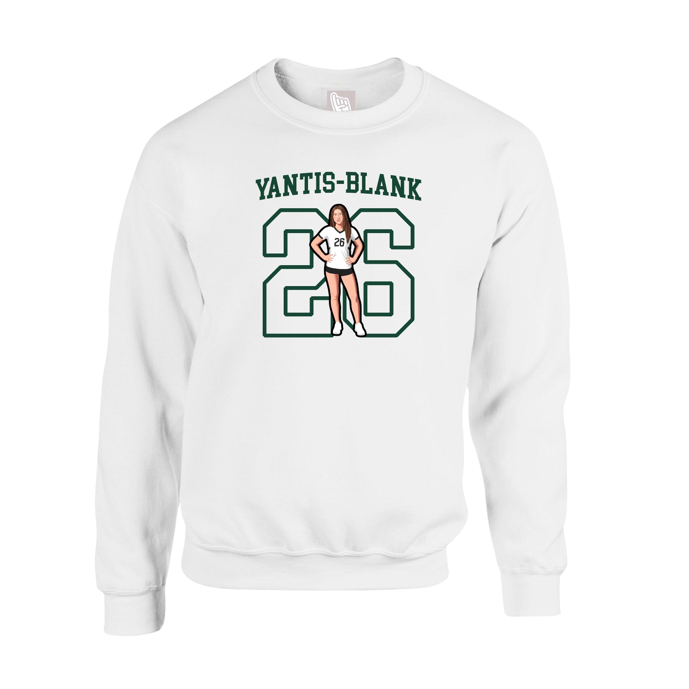 Fleece Crew — Shirsey in White