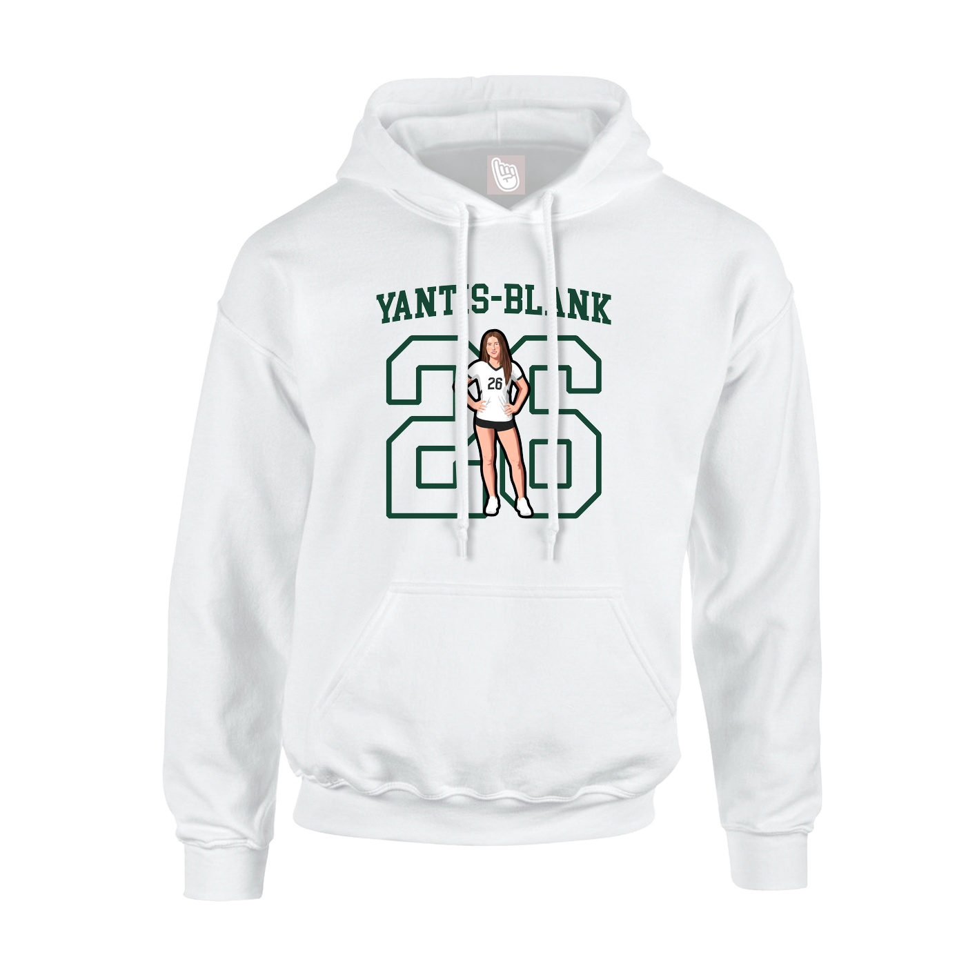 Youth Hoodie — Shirsey in White