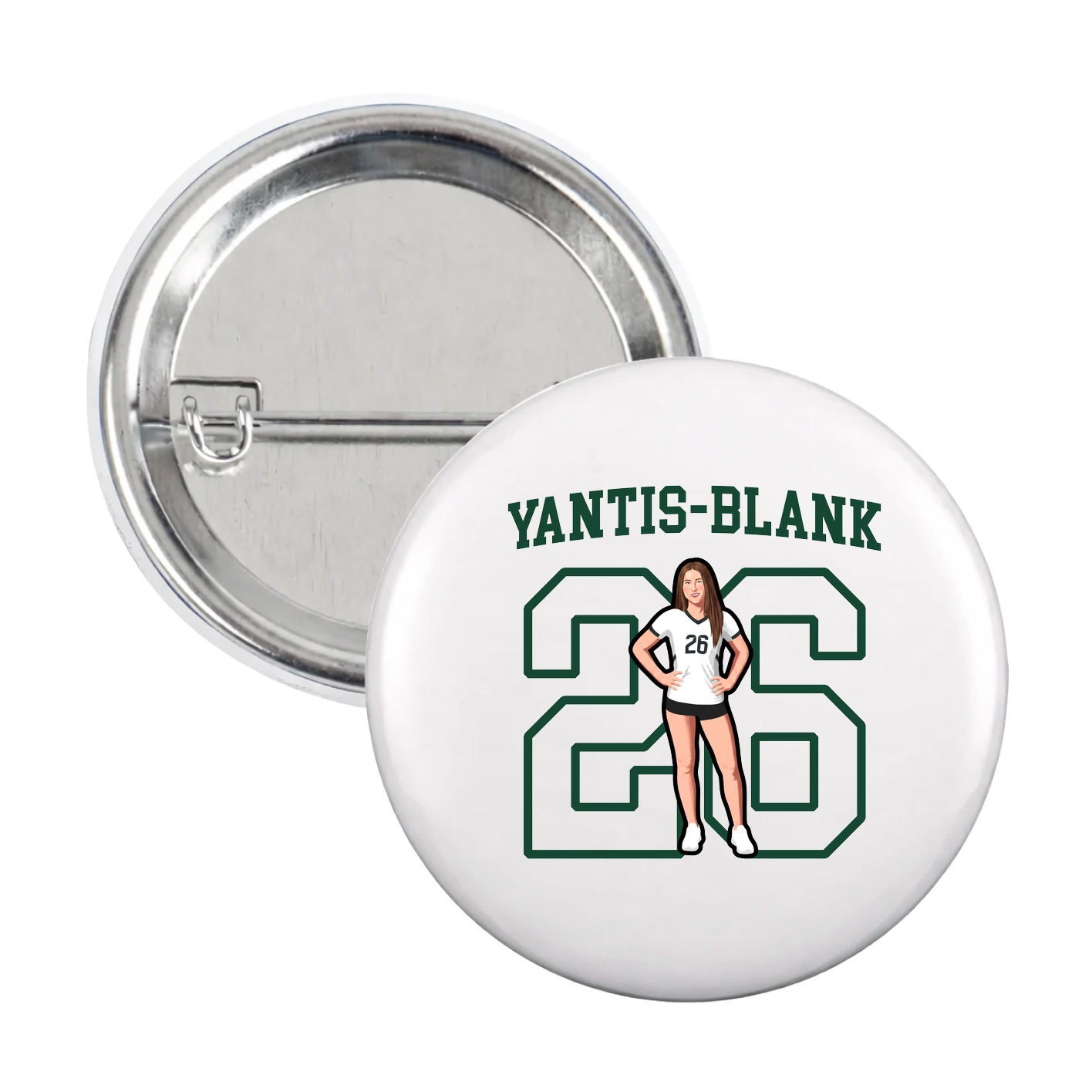 Game Day Button — Shirsey in White
