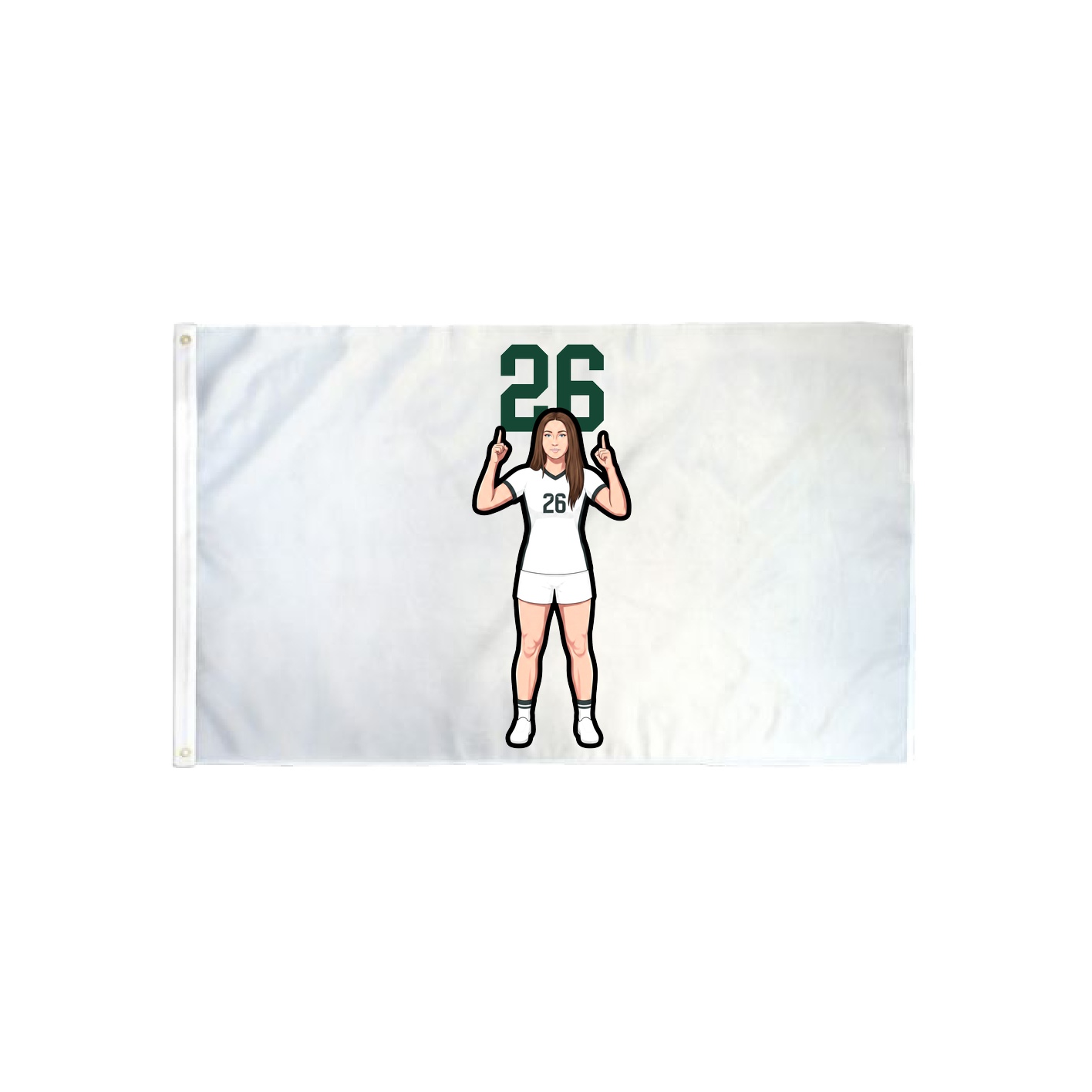 3x5 Flag — Number Top in Classic