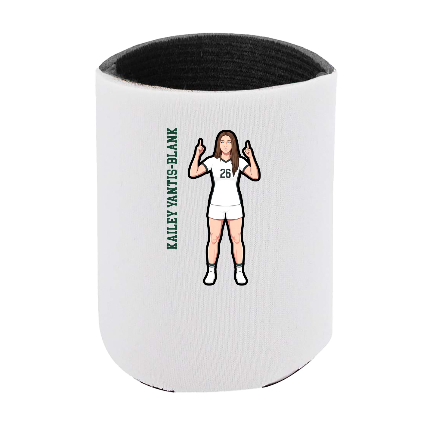 Can Holder — Name Vertical in White