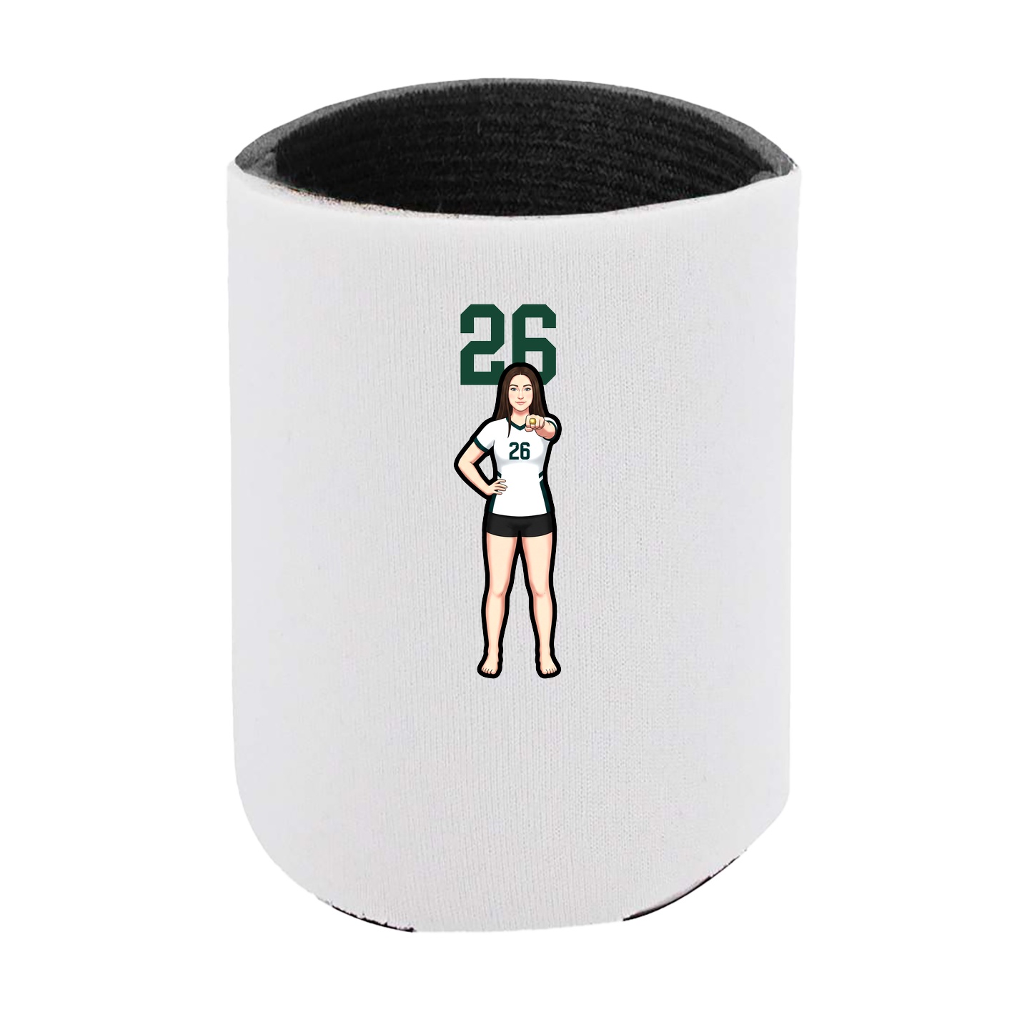 Can Holder — Number Top in White