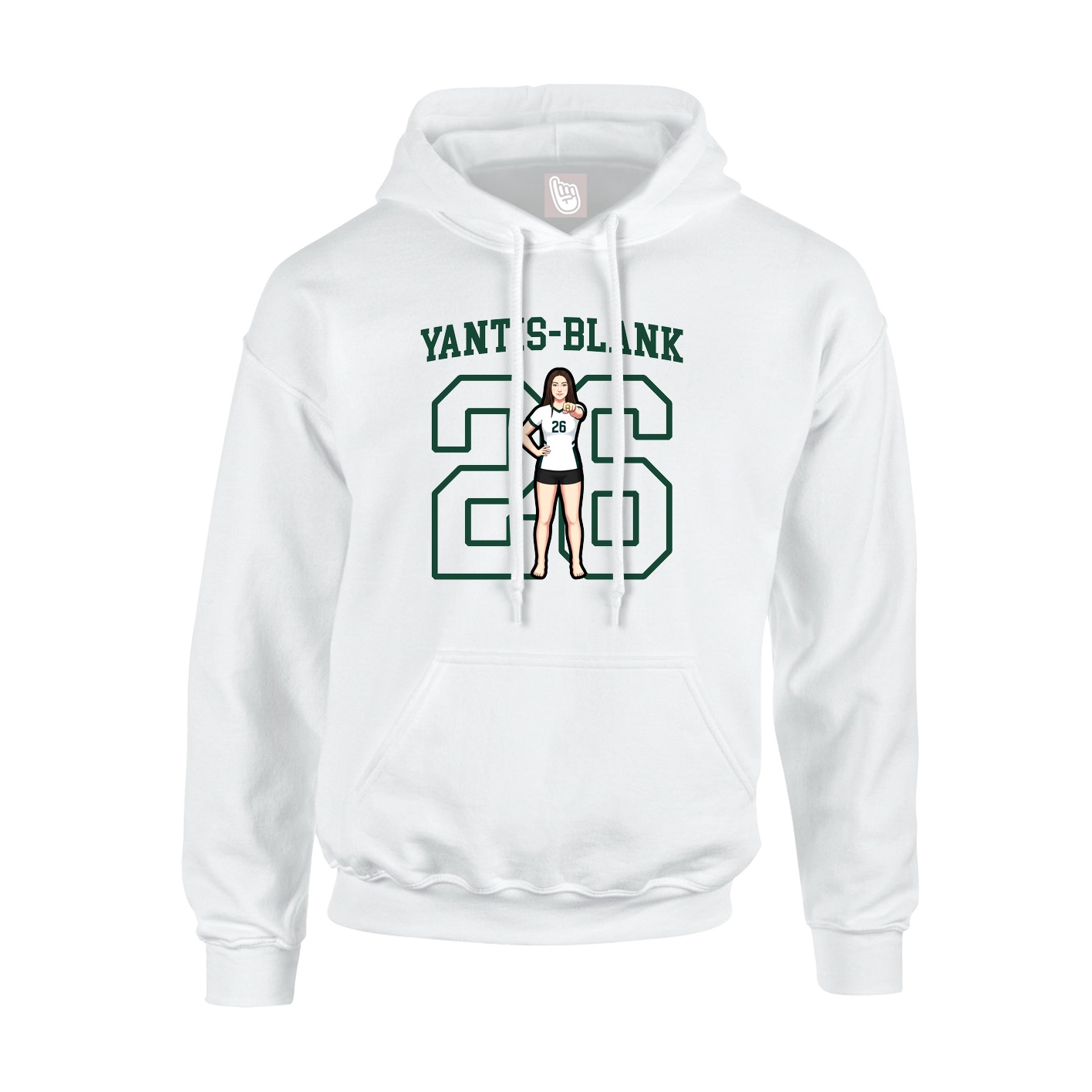 Youth Hoodie — Shirsey in White