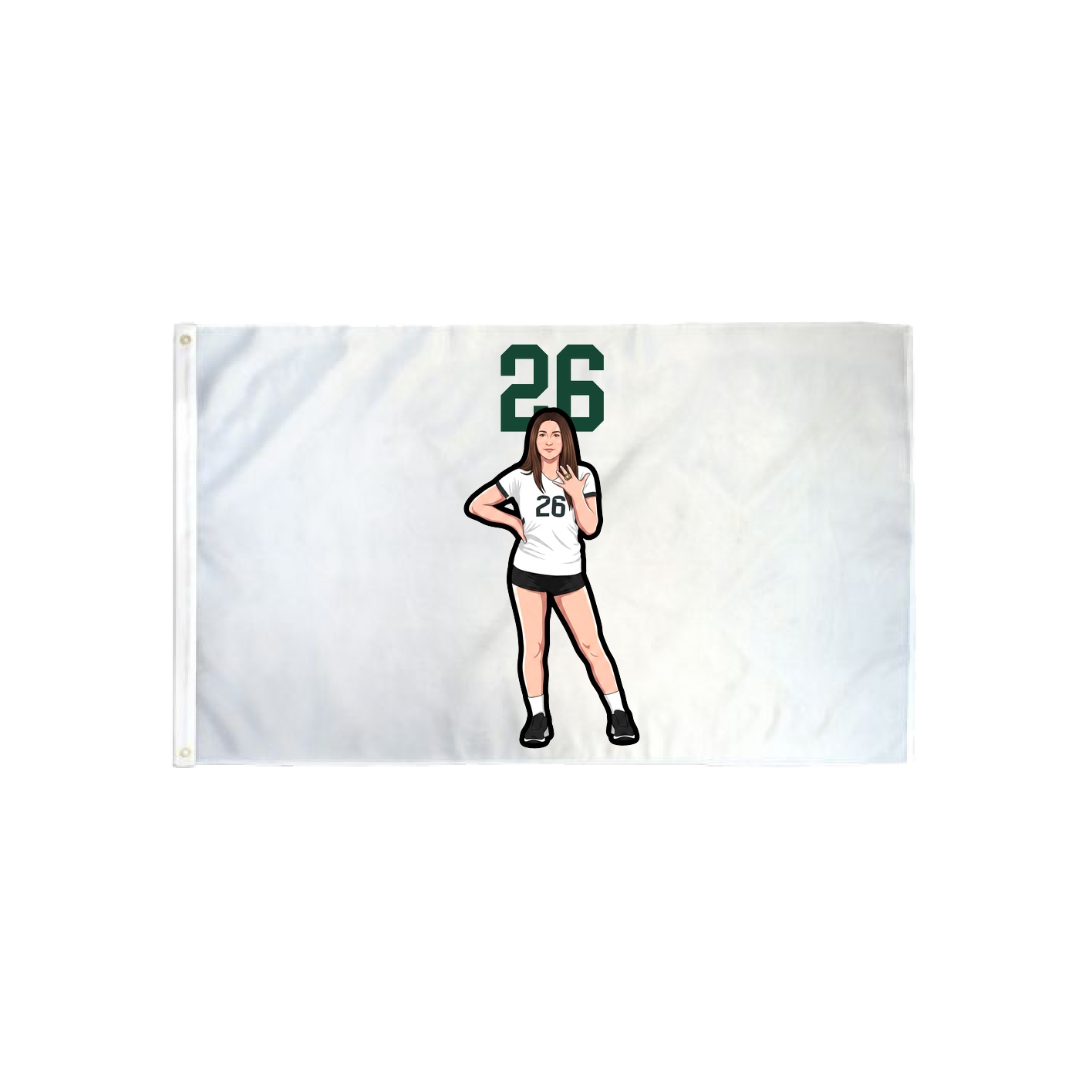 3x5 Flag — Number Top in Classic