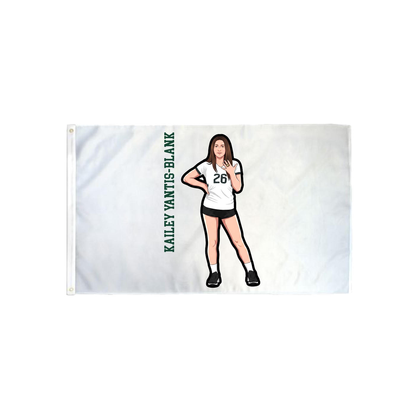 3x5 Flag — Name Vertical in Classic