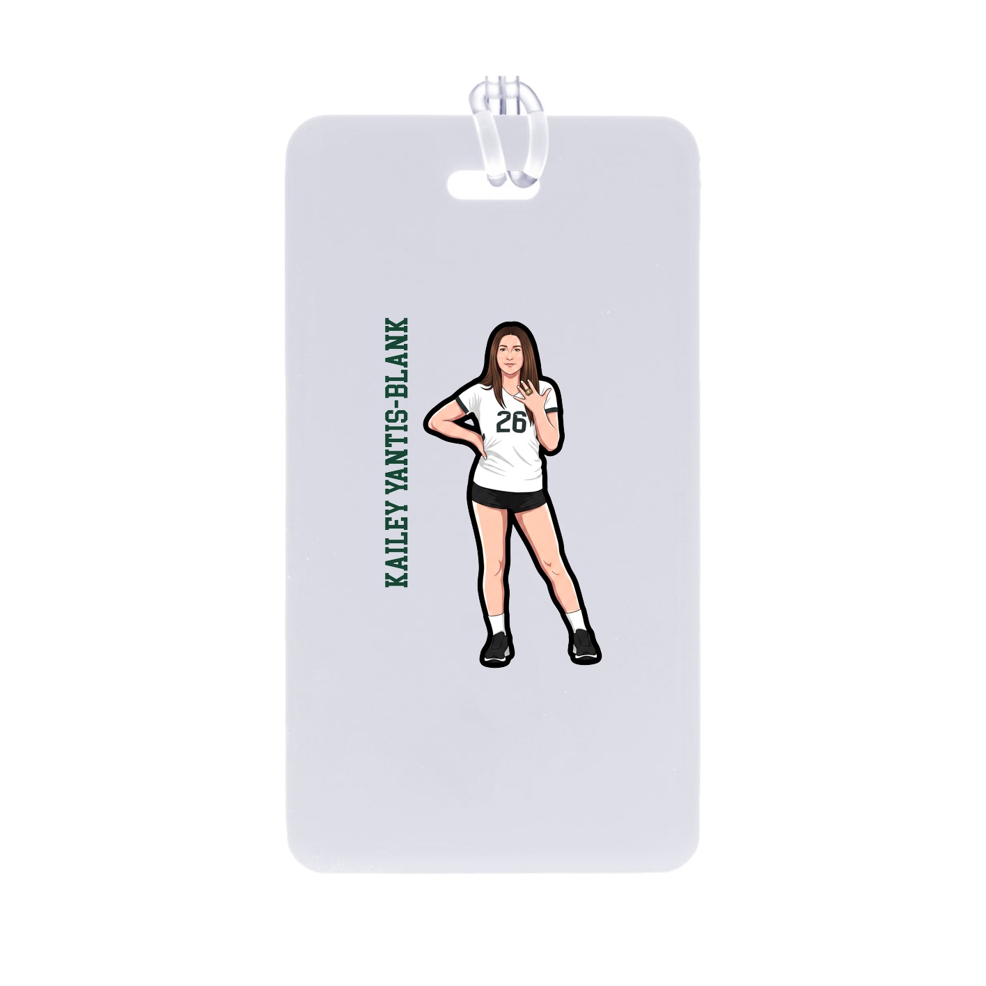 Bag Tag — Name Vertical in Classic