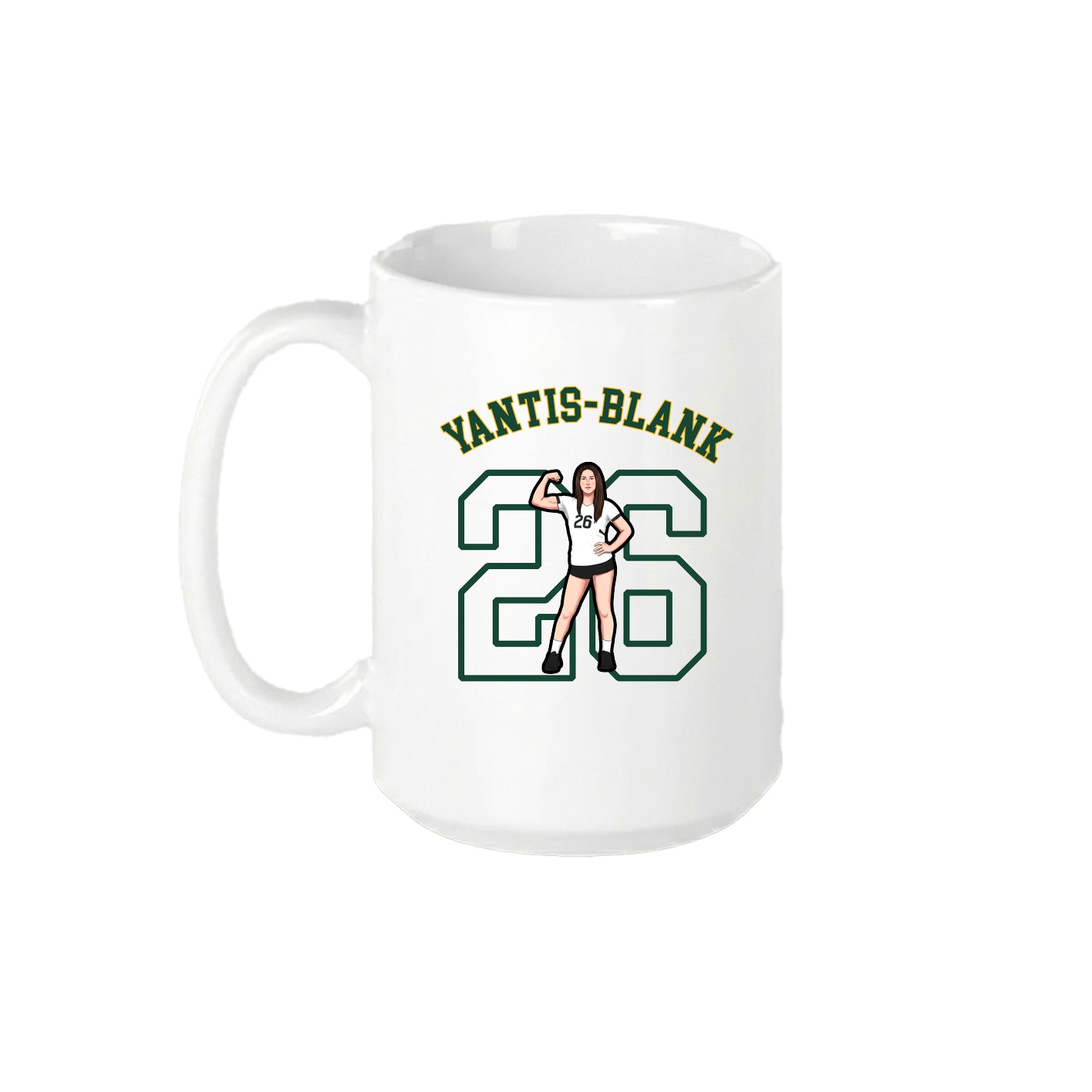 15oz Coffee Mug — Shirsey Arch in White