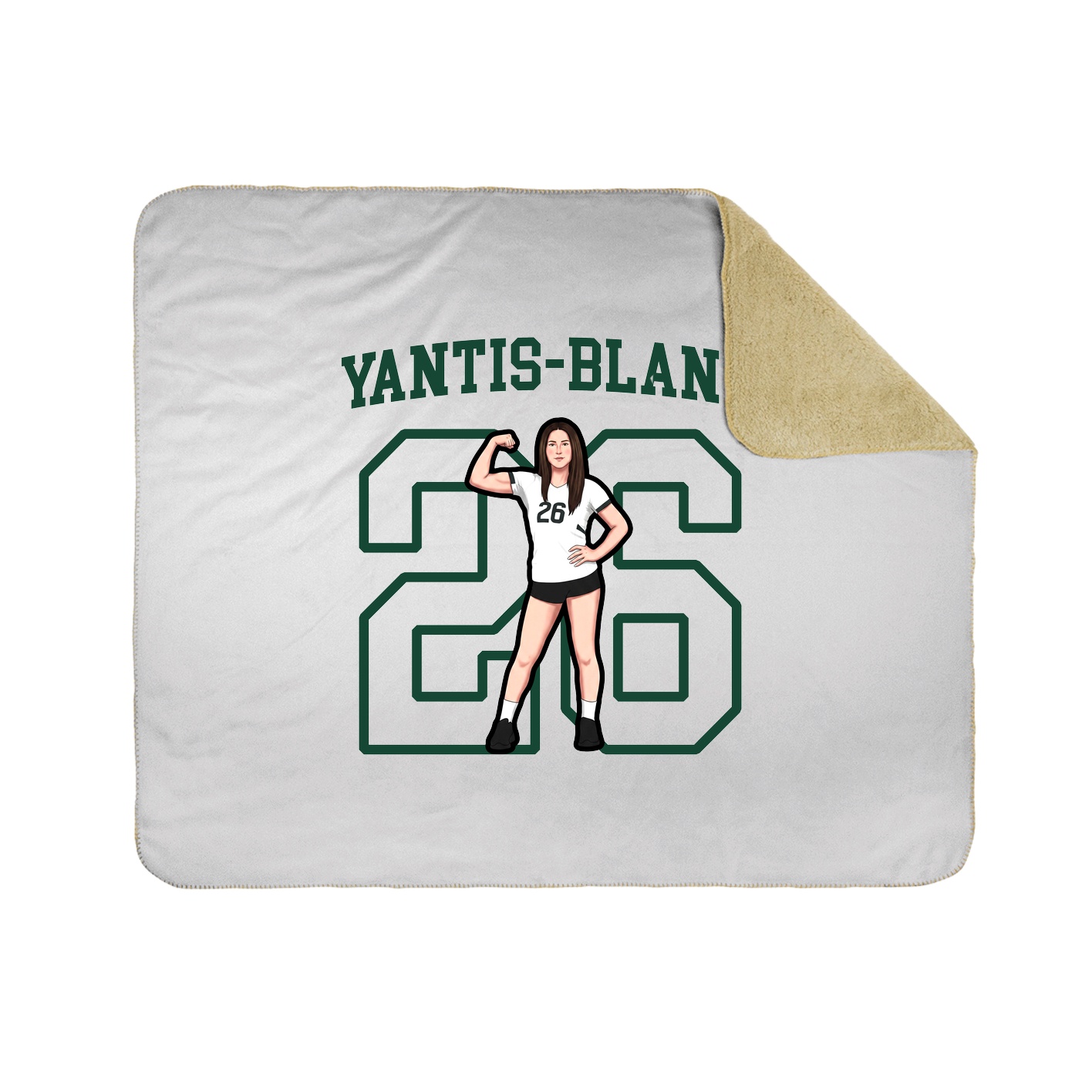 Throw Blanket — Shirsey in White