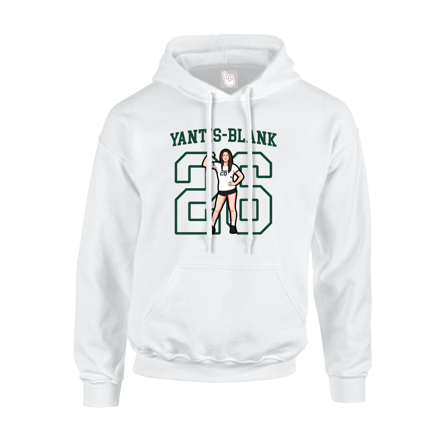 Hoodie — Shirsey in White