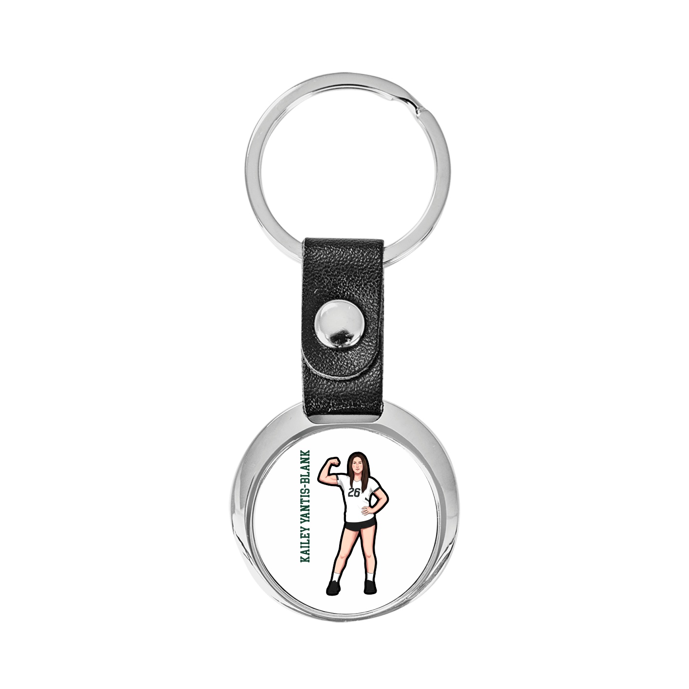Key Chain — Name Vertical in Classic
