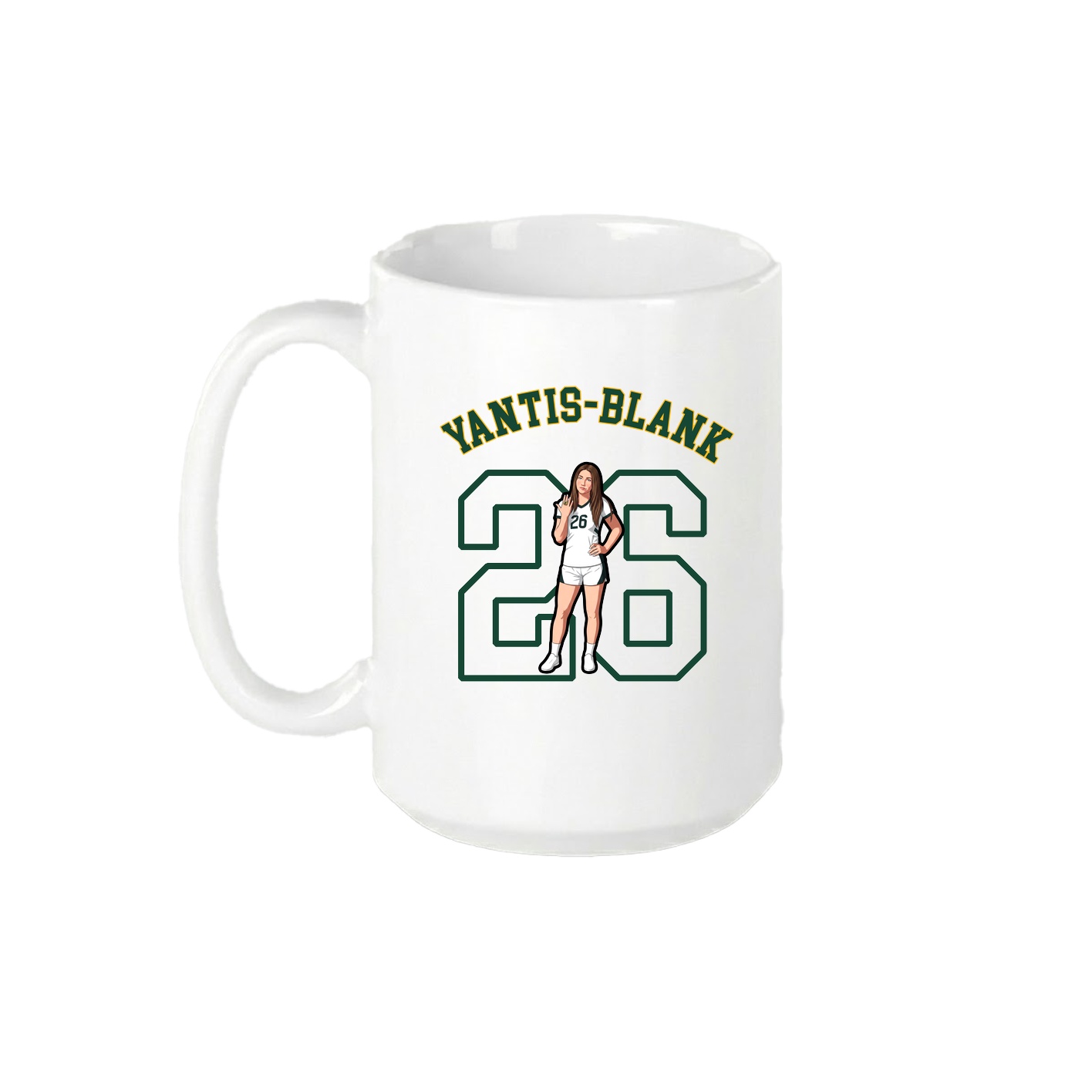 15oz Coffee Mug — Shirsey Arch in White
