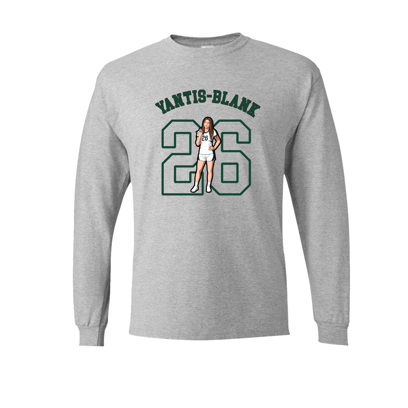 Long Sleeve Tee — Shirsey Arch in Grey
