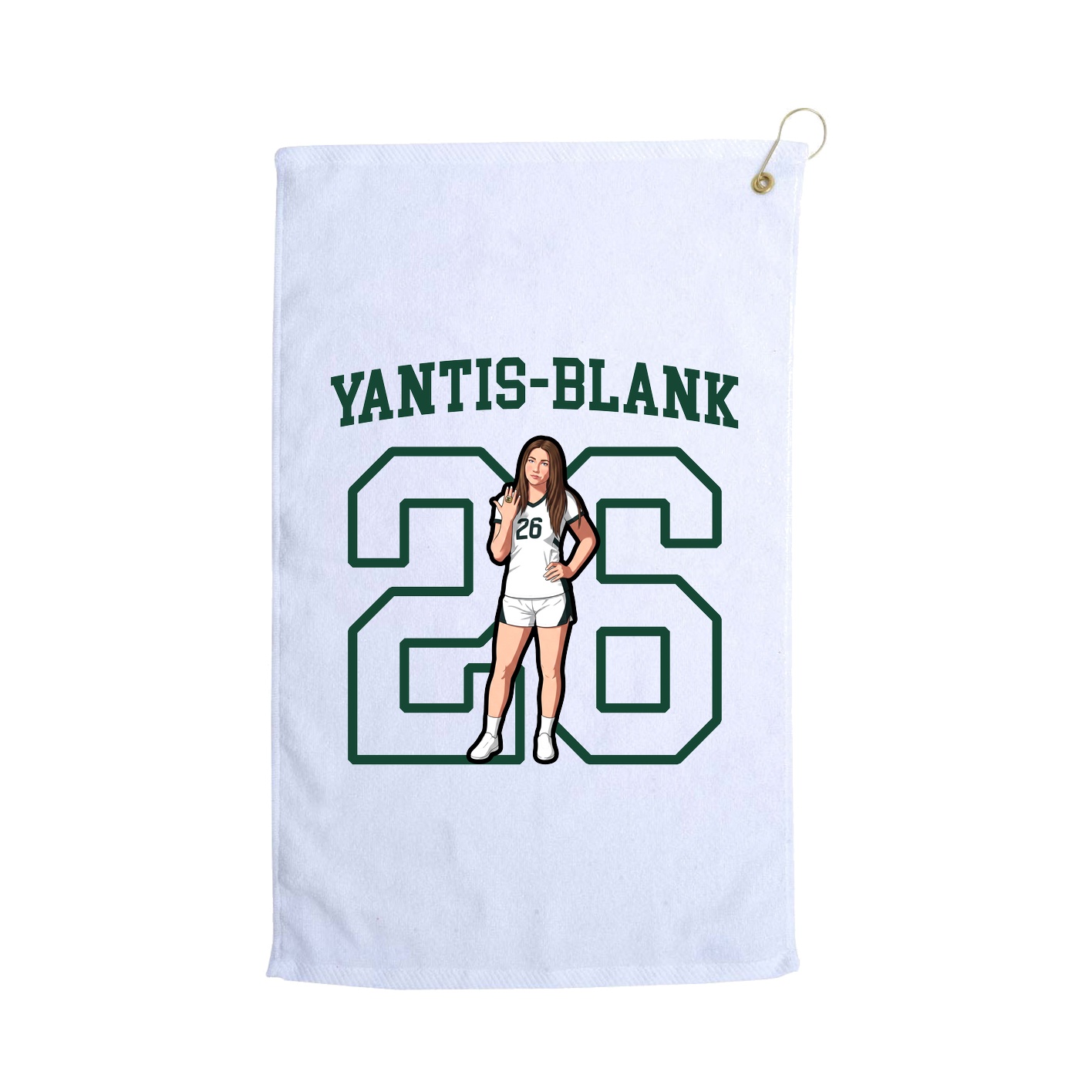 Golf Towel — Shirsey in White