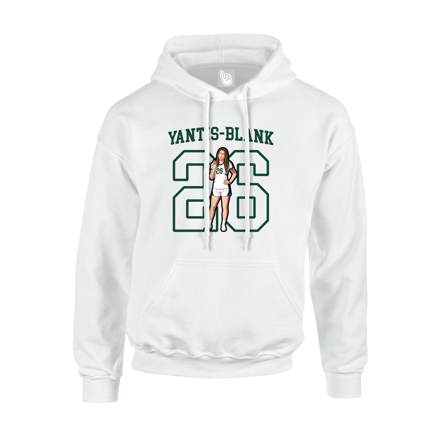Hoodie — Shirsey in White