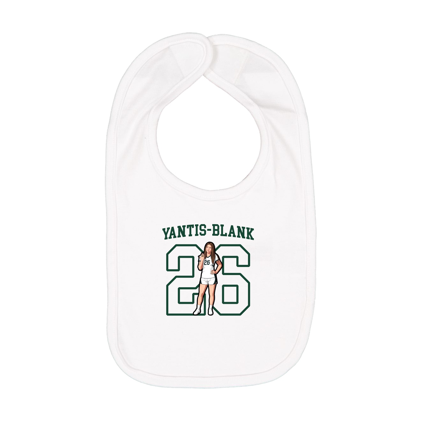 Infant Bib — Shirsey in White
