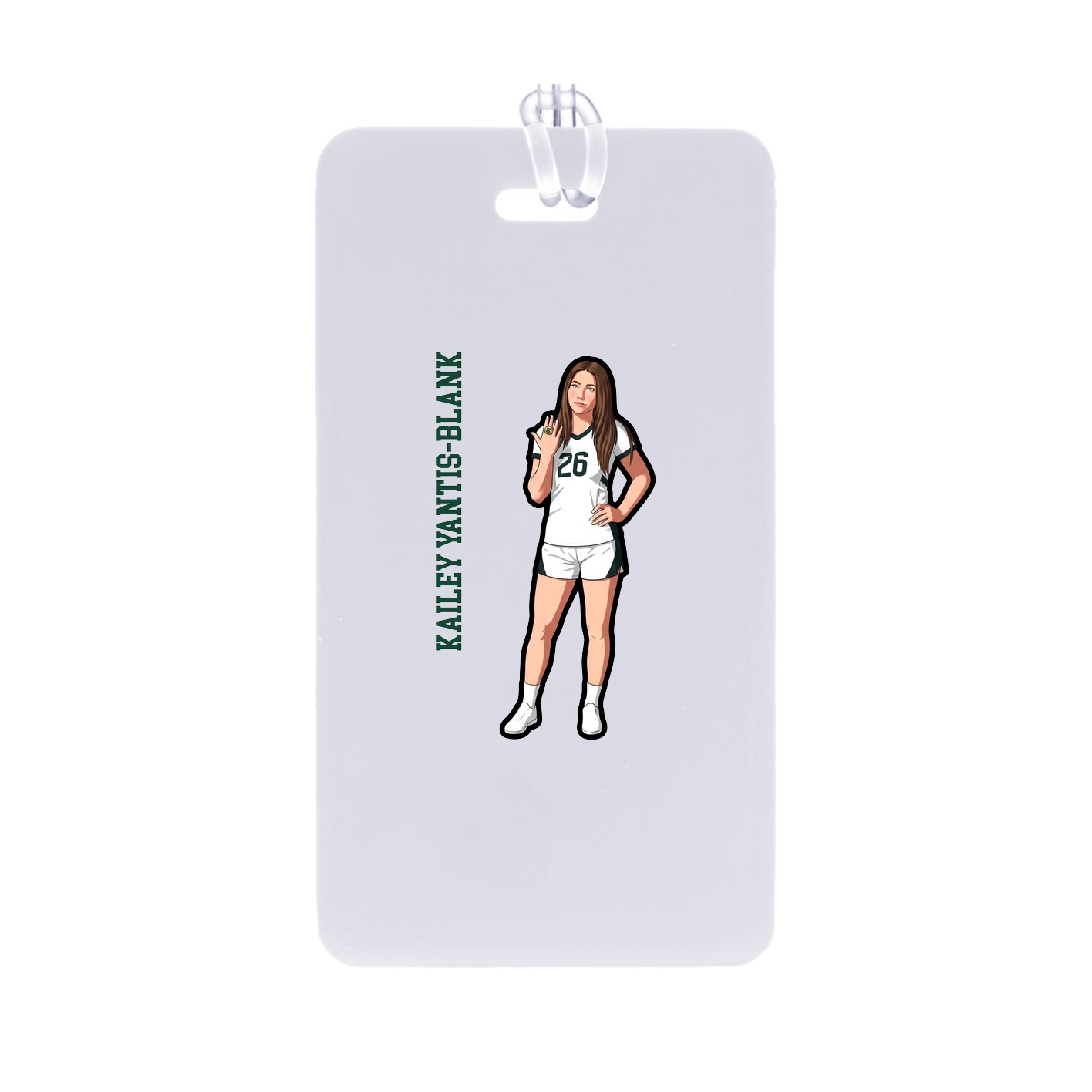 Bag Tag — Name Vertical in Classic