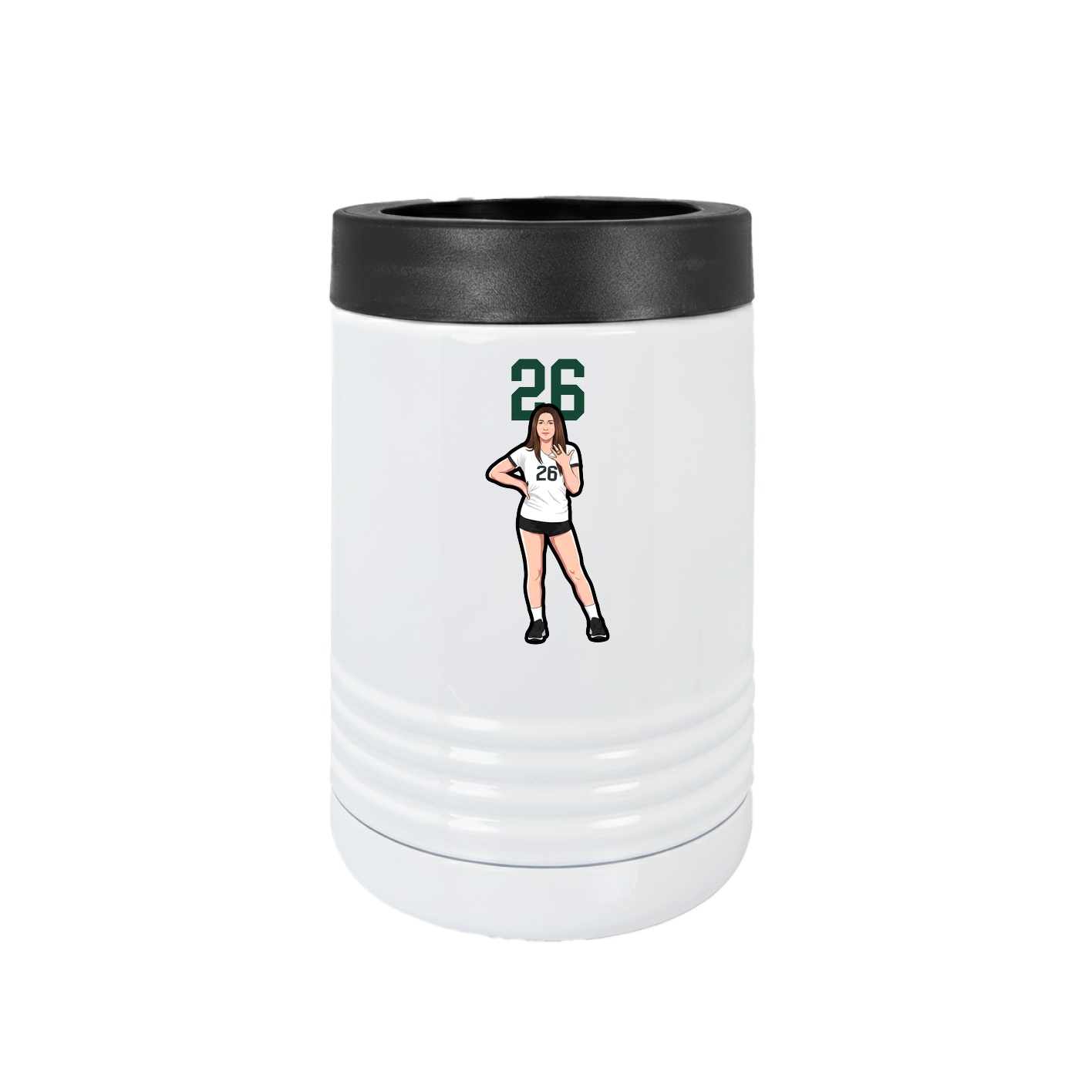 Beverage Holder — Number Top in White
