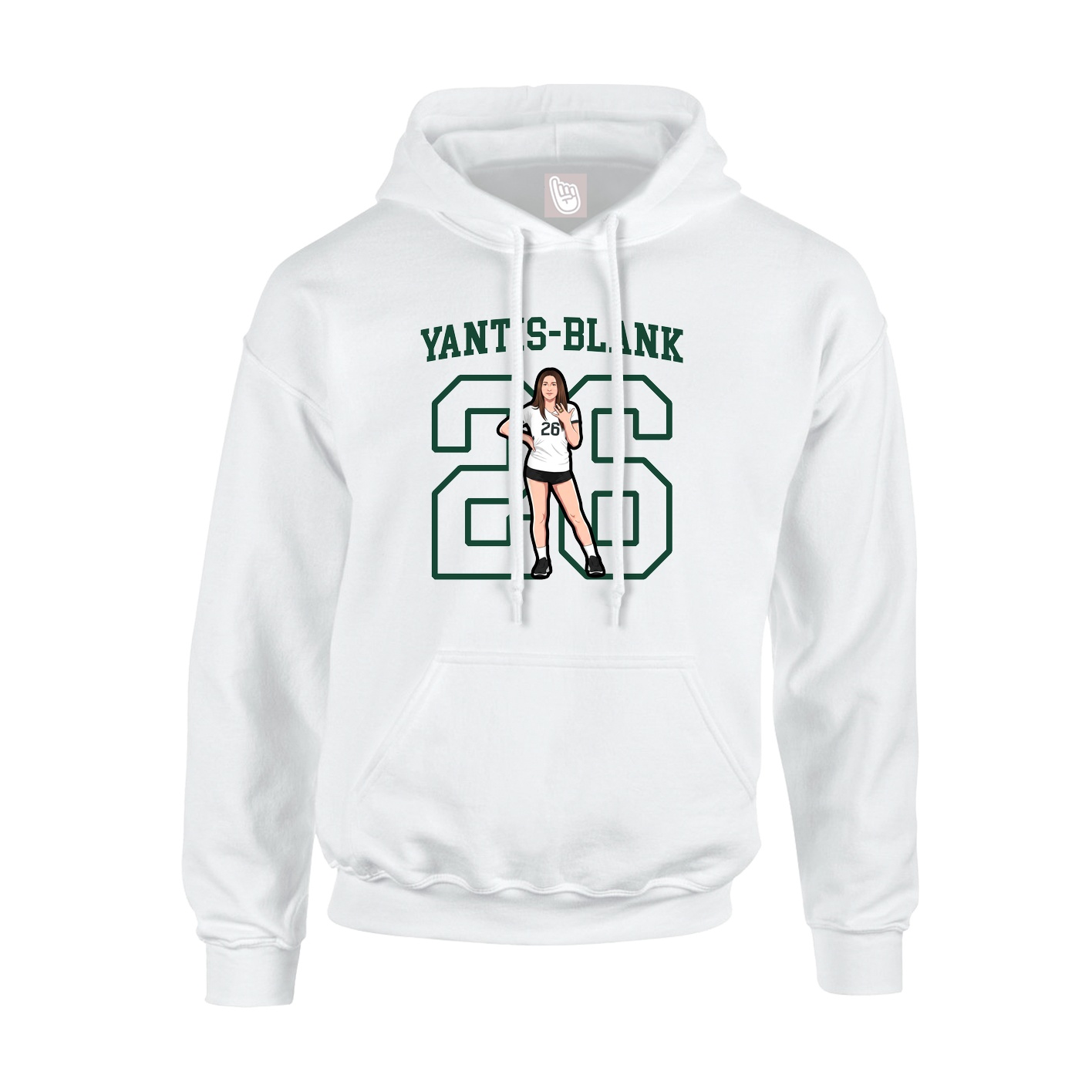 Hoodie — Shirsey in White