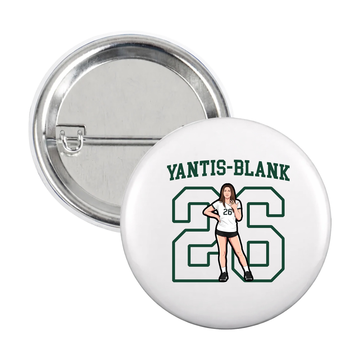 Game Day Button — Shirsey in White