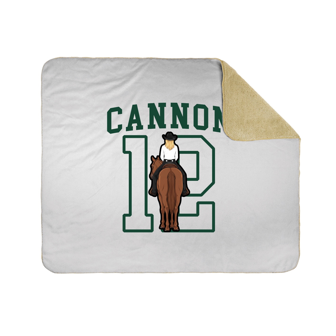 Throw Blanket — Shirsey in White