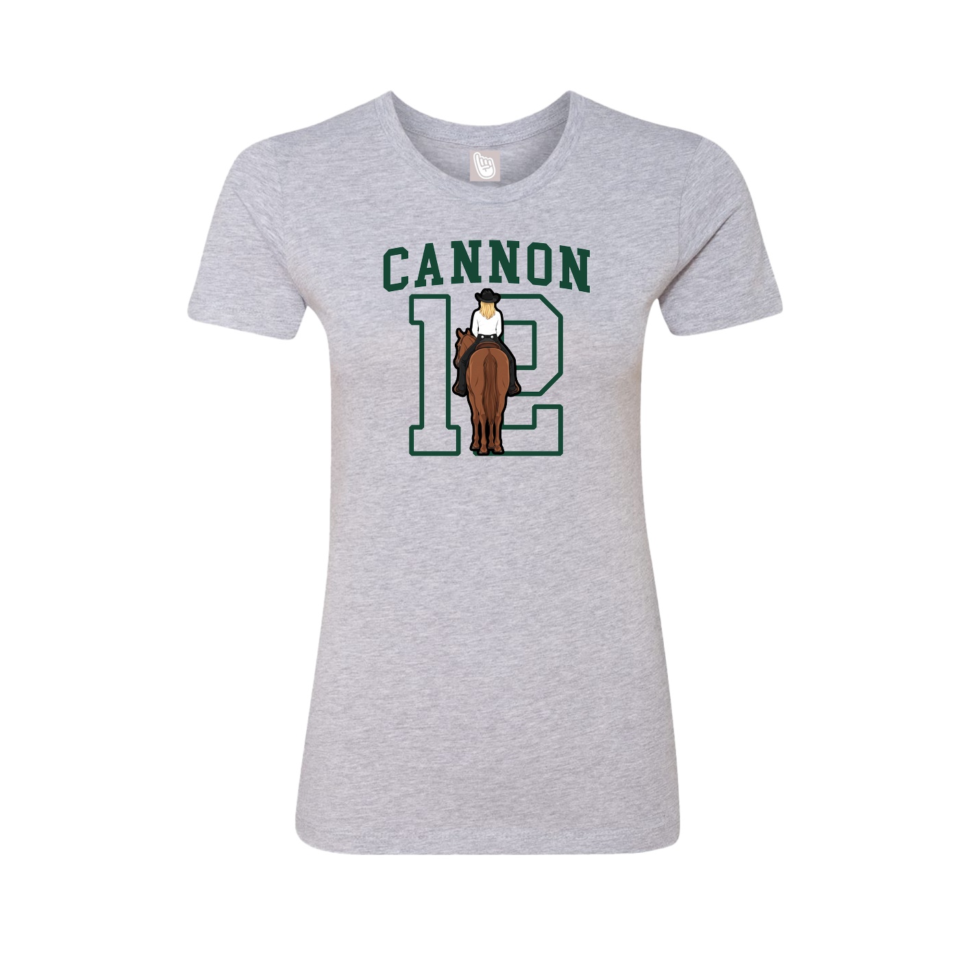 Fitted Women's Tee — Shirsey in Grey