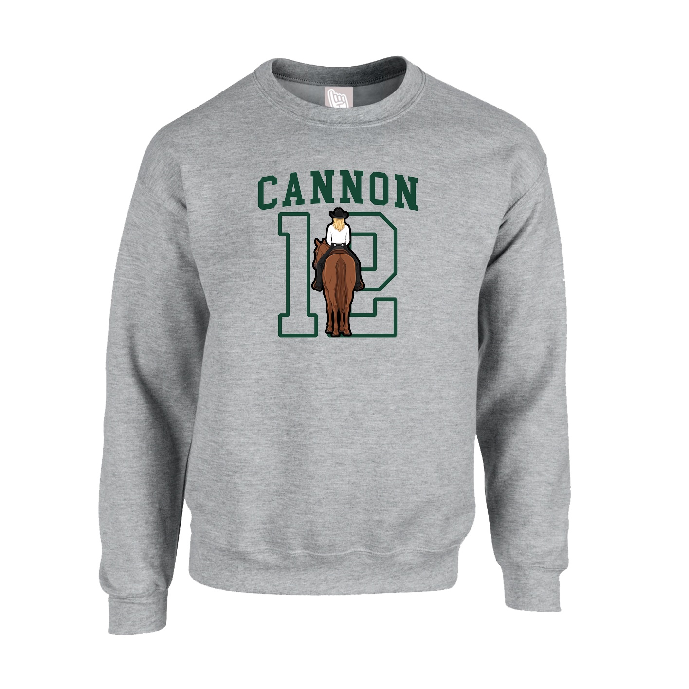 Fleece Crew — Shirsey in Grey