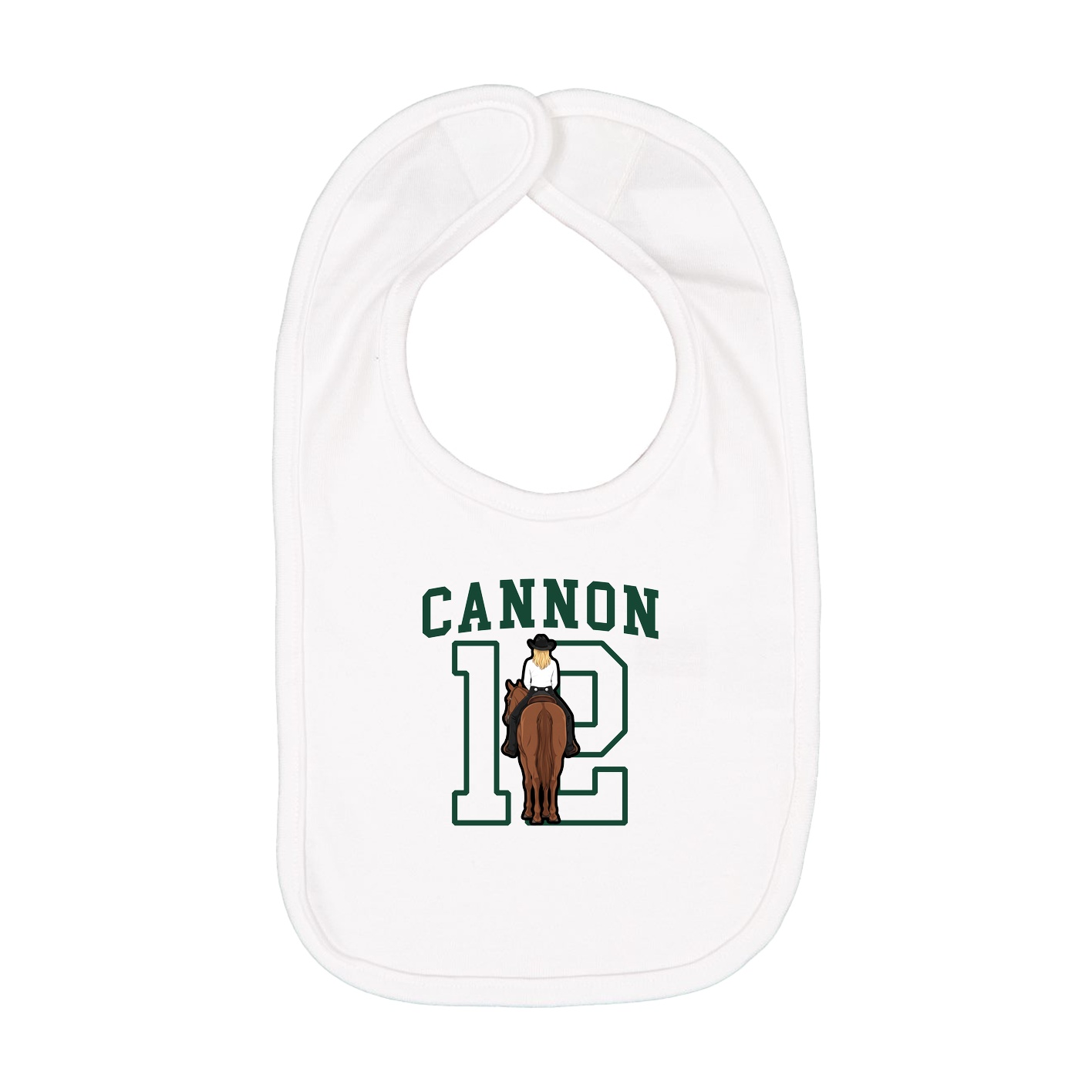 Infant Bib — Shirsey in White