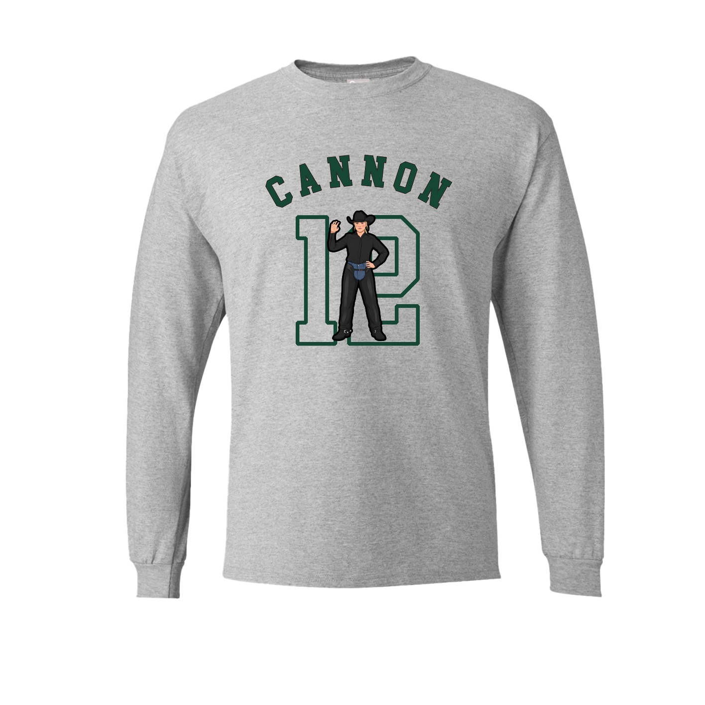 Long Sleeve Tee — Shirsey Arch in Grey