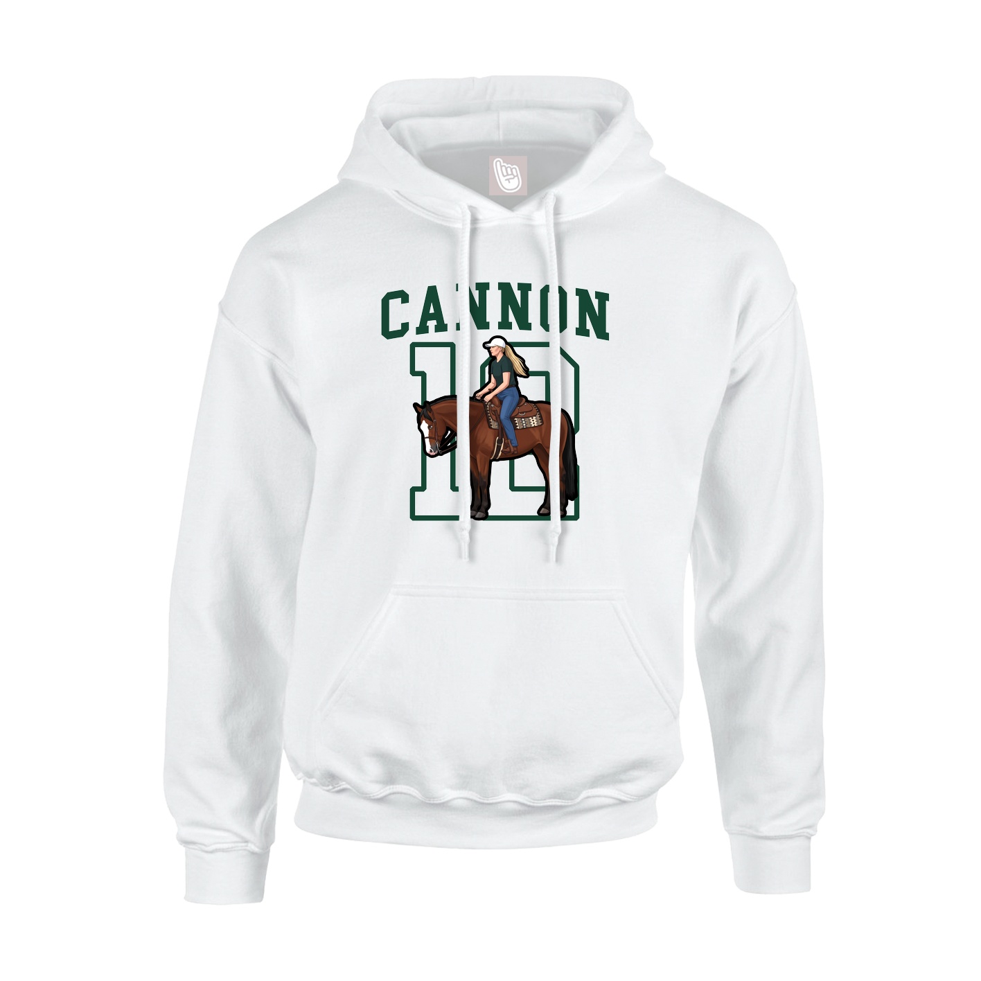 Hoodie — Shirsey in White