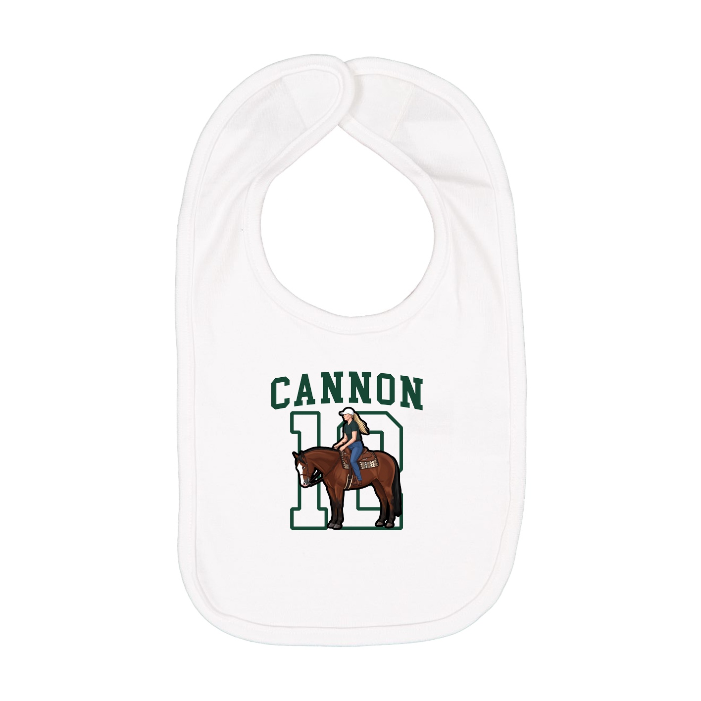 Infant Bib — Shirsey in White