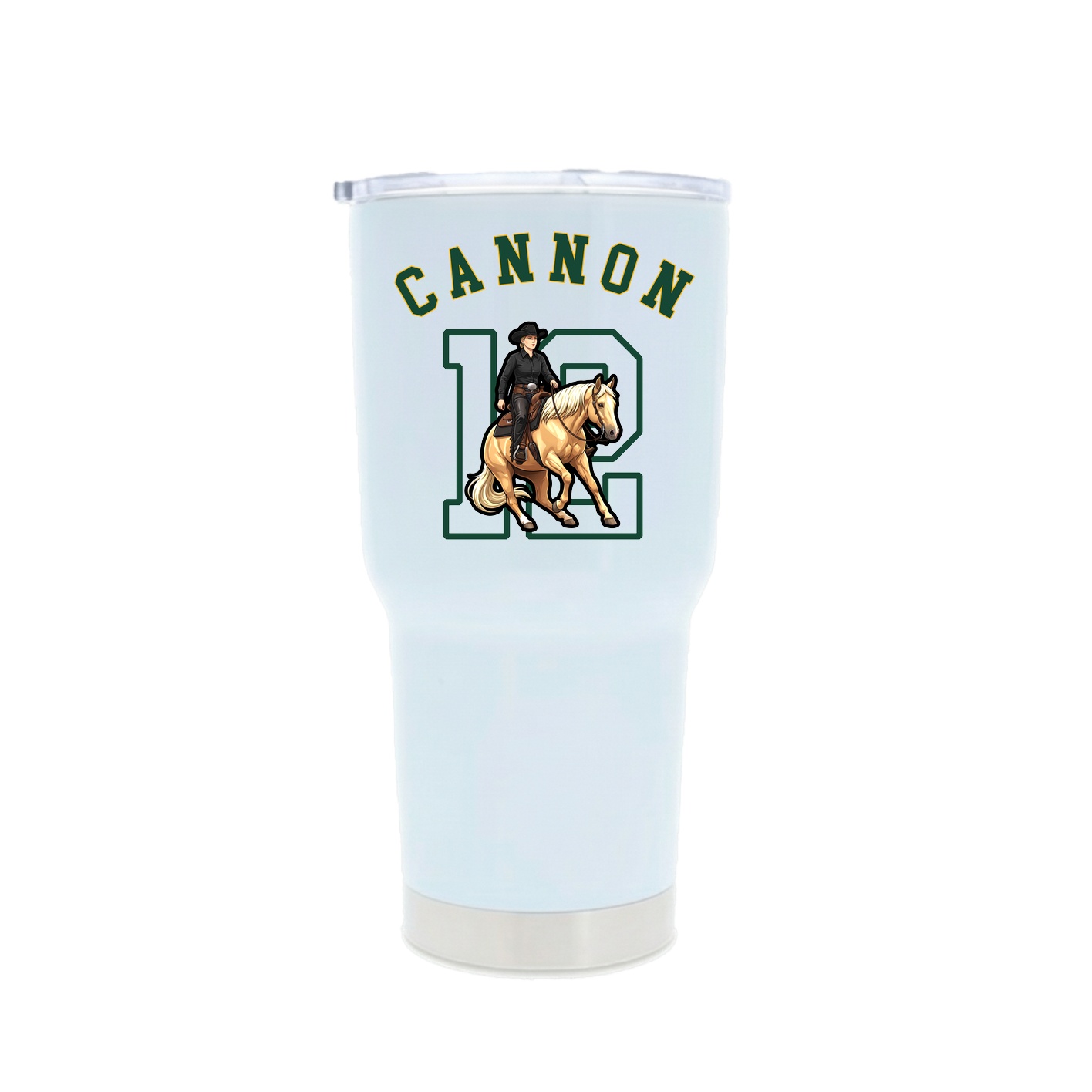 30oz Stainless Steel Tumbler — Shirsey Arch in White