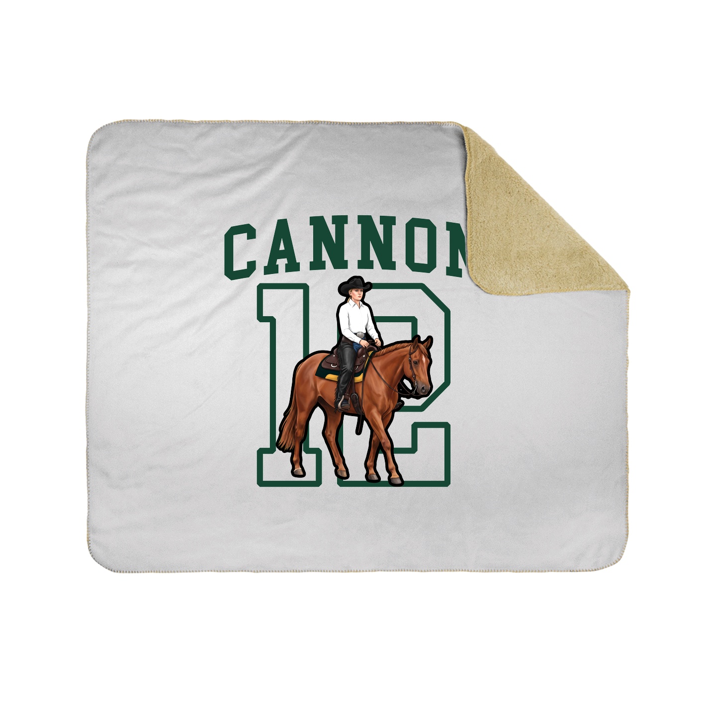 50x60 Sherpa Lined Throw Blanket