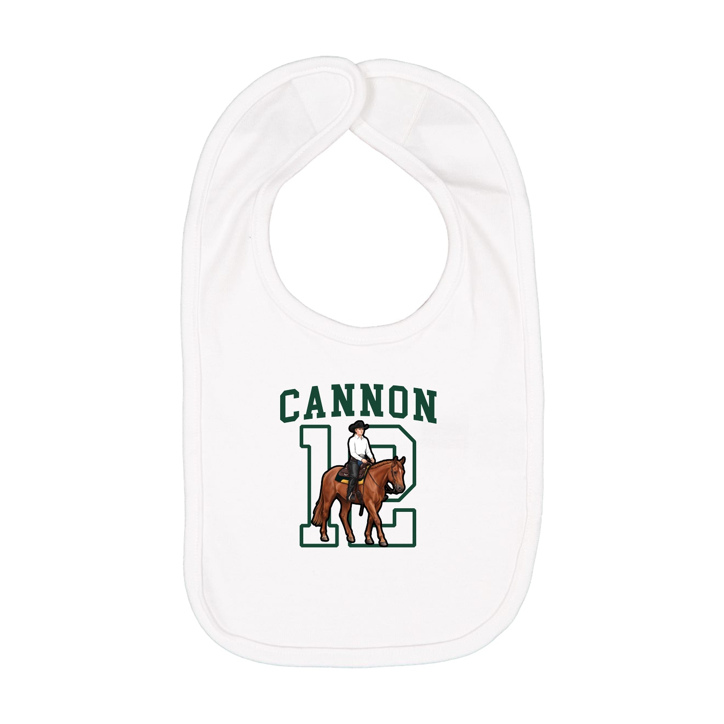 Infant Bib — Shirsey in White