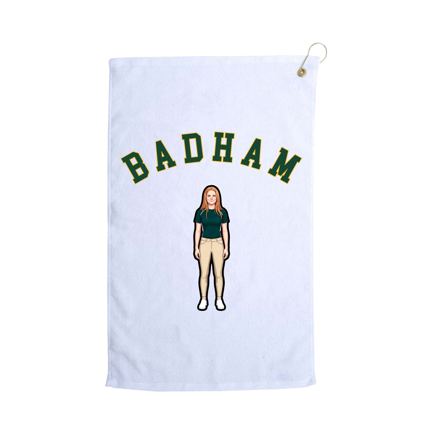 Golf Towel — Shirsey Arch in White