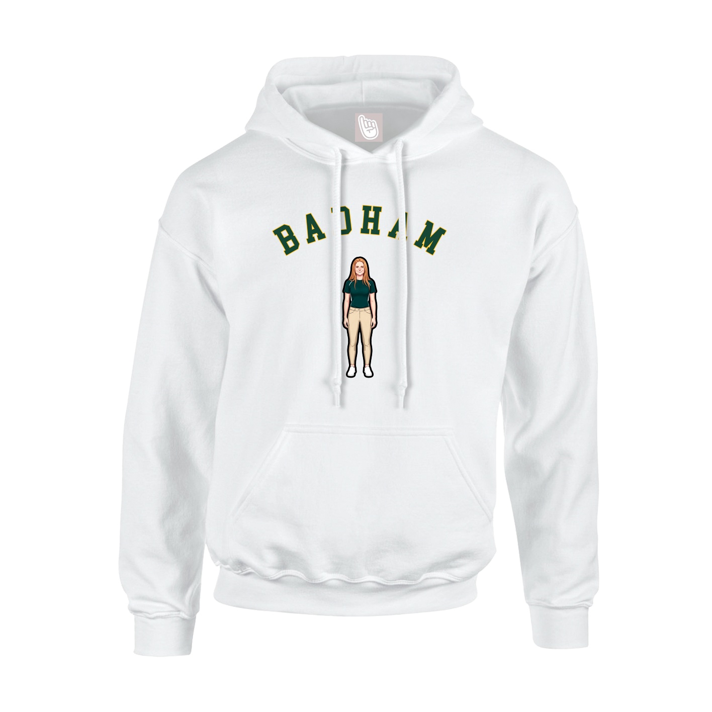 Hoodie — Shirsey Arch in White