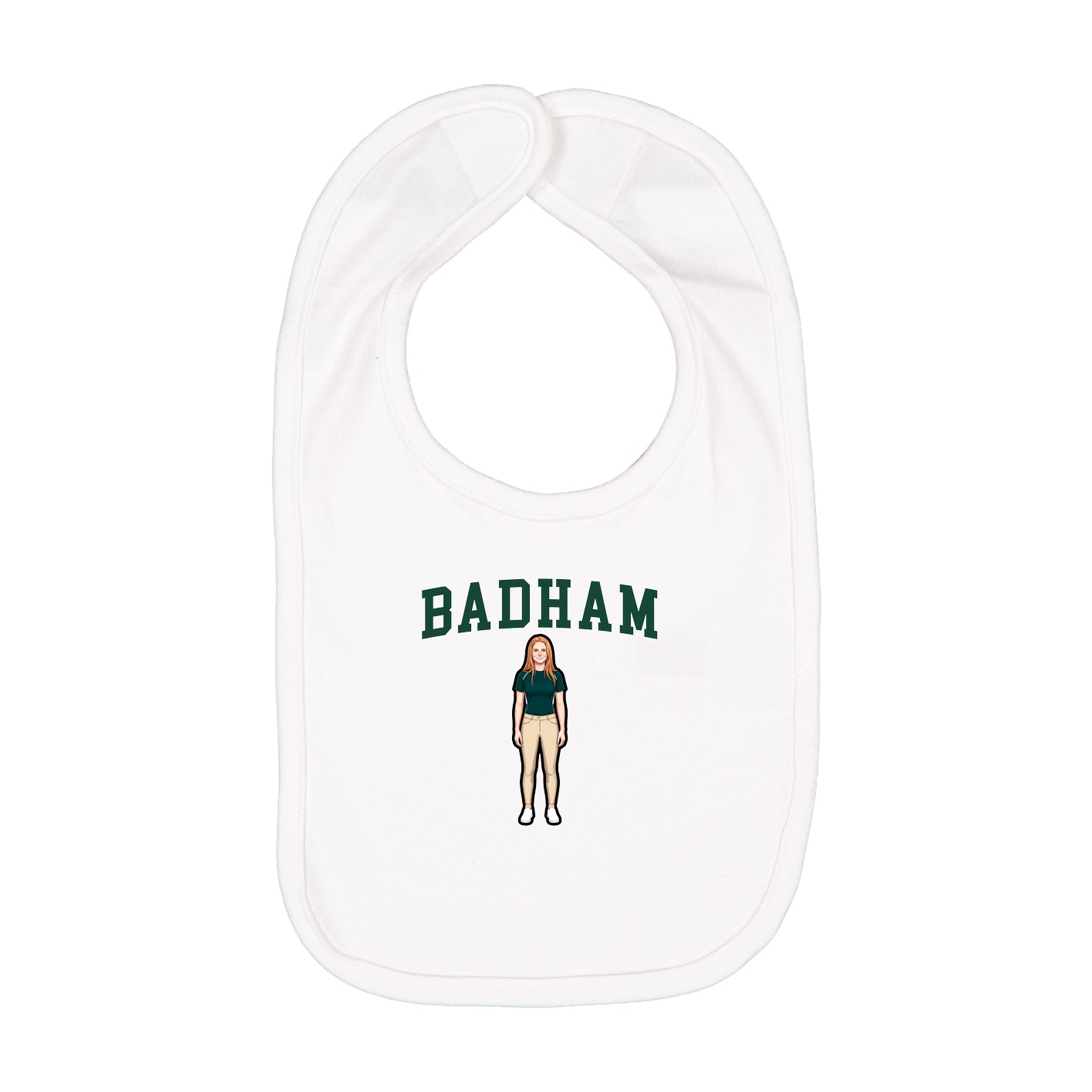Infant Bib — Shirsey in White