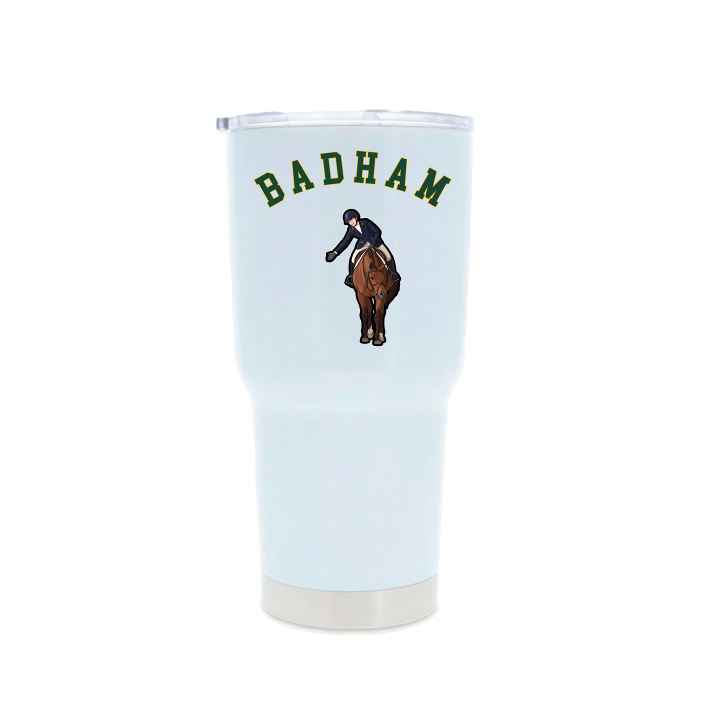30oz Stainless Steel Tumbler — Shirsey Arch in White
