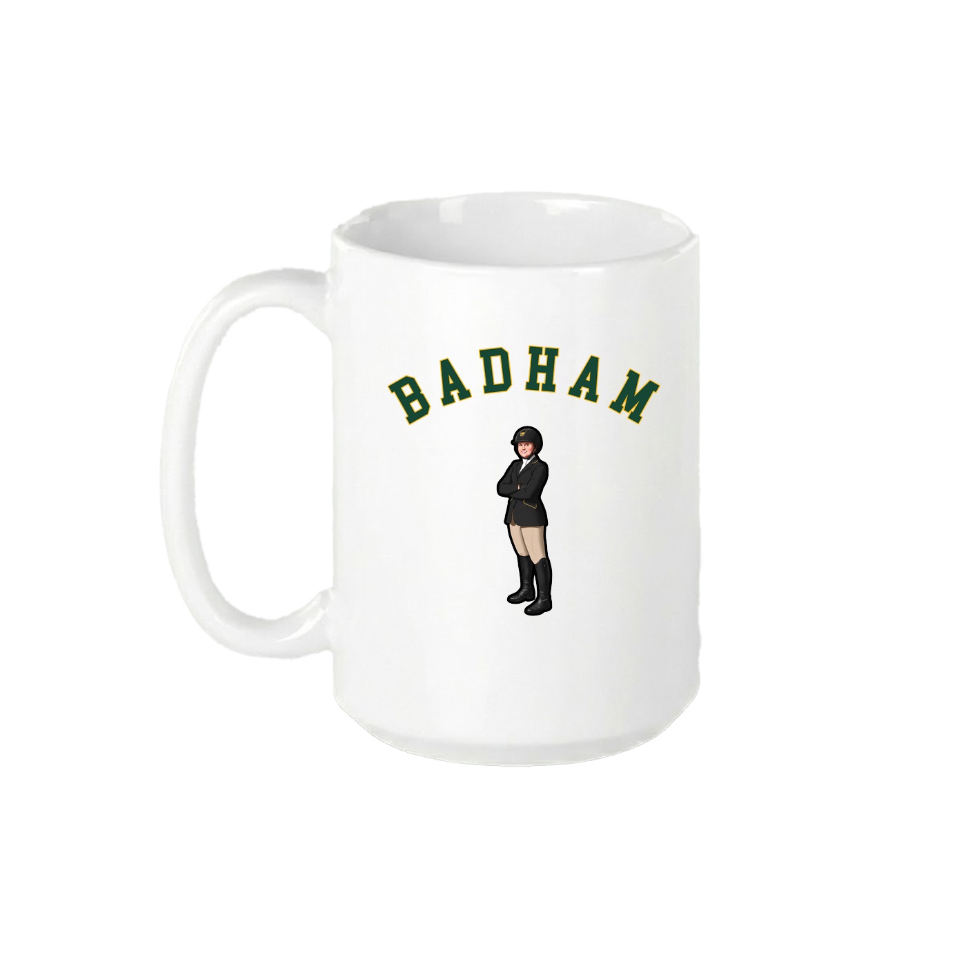 15oz Coffee Mug — Shirsey Arch in White