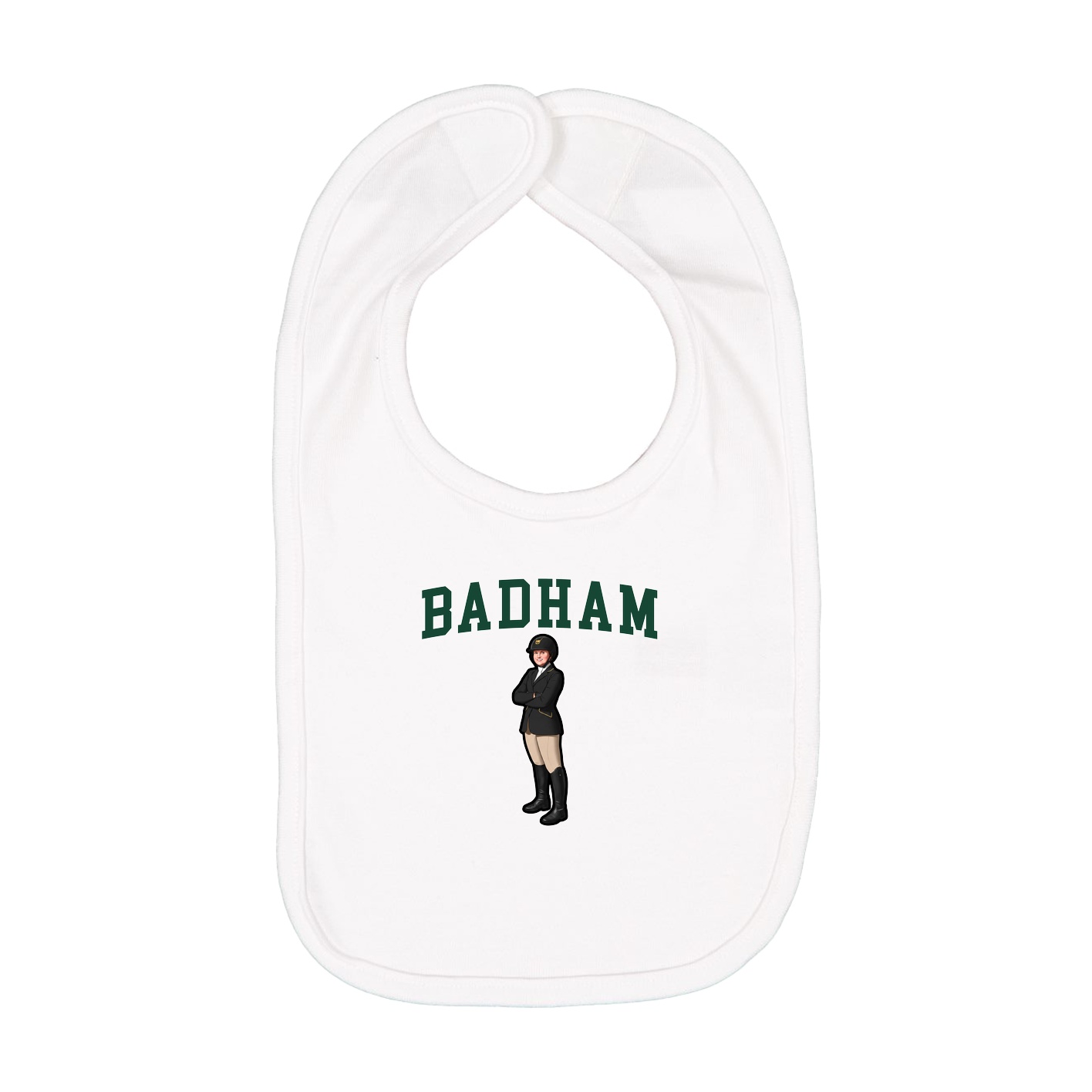 Infant Bib — Shirsey in White