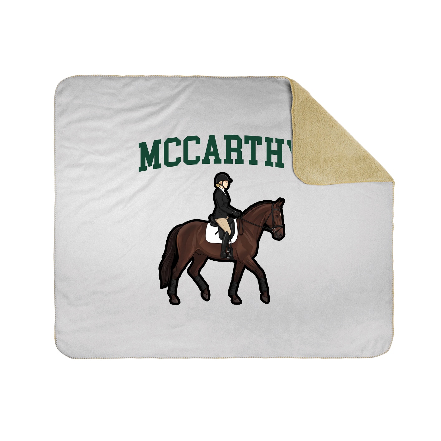 Throw Blanket — Shirsey in White