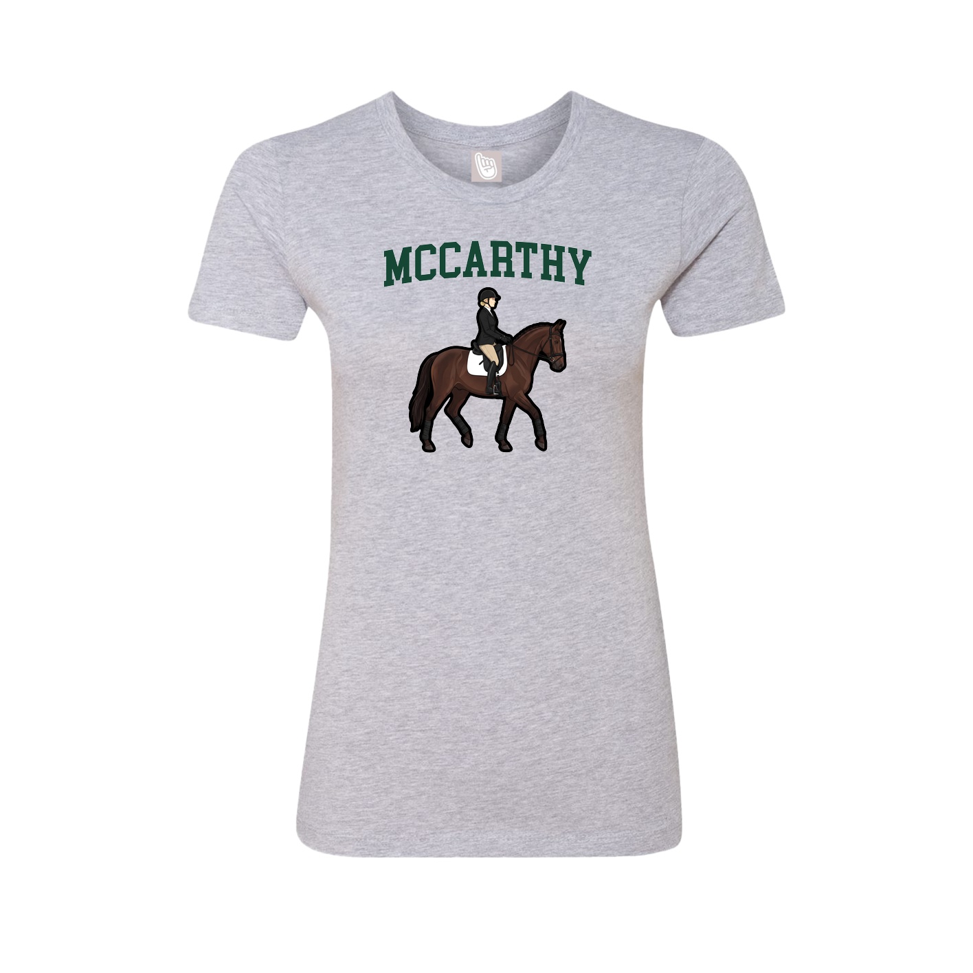 Fitted Women's Tee — Shirsey in Grey
