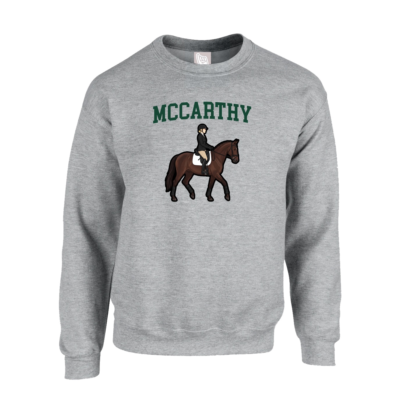 Fleece Crew — Shirsey in Grey
